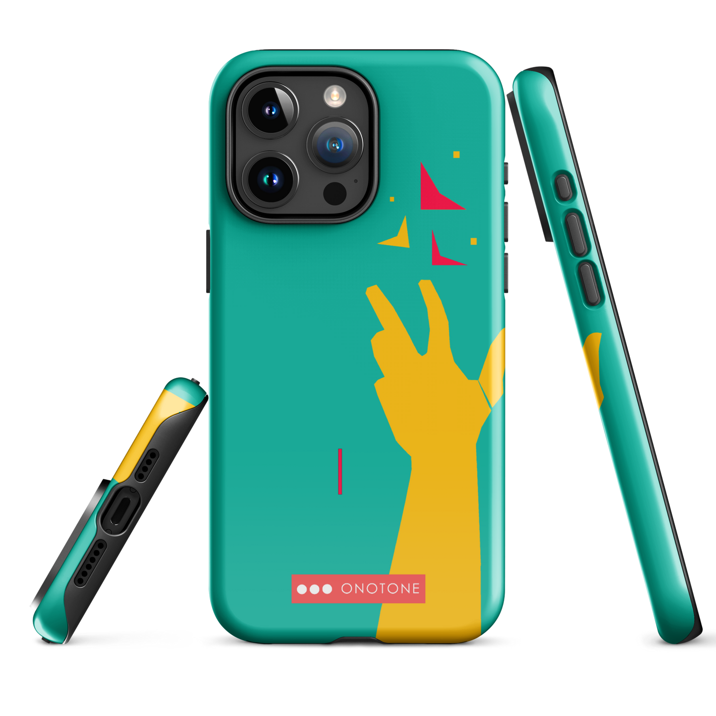 Dual Layer green modern iPhone® Case