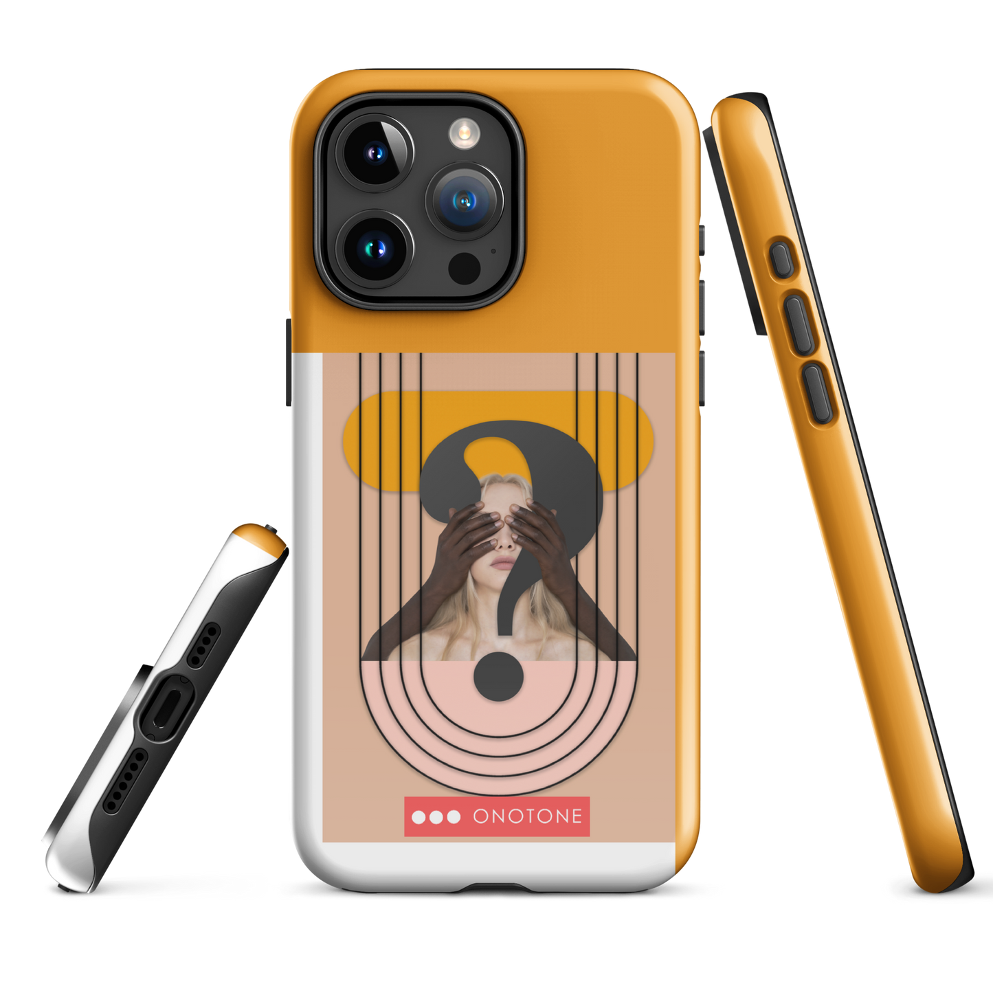 Dual Layer green modern iPhone® Case