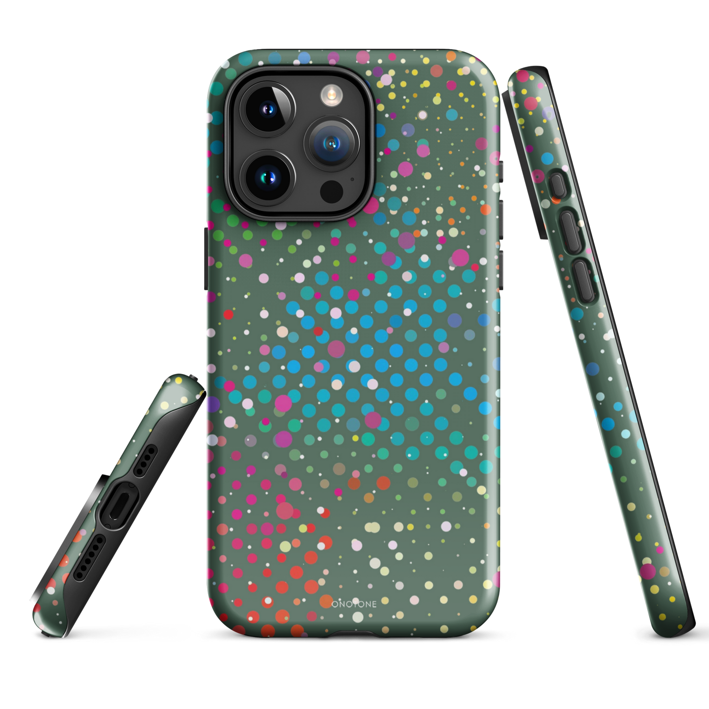 Evergreen Polka Dot iPhone 15 Pro Max (MagSafe) Case