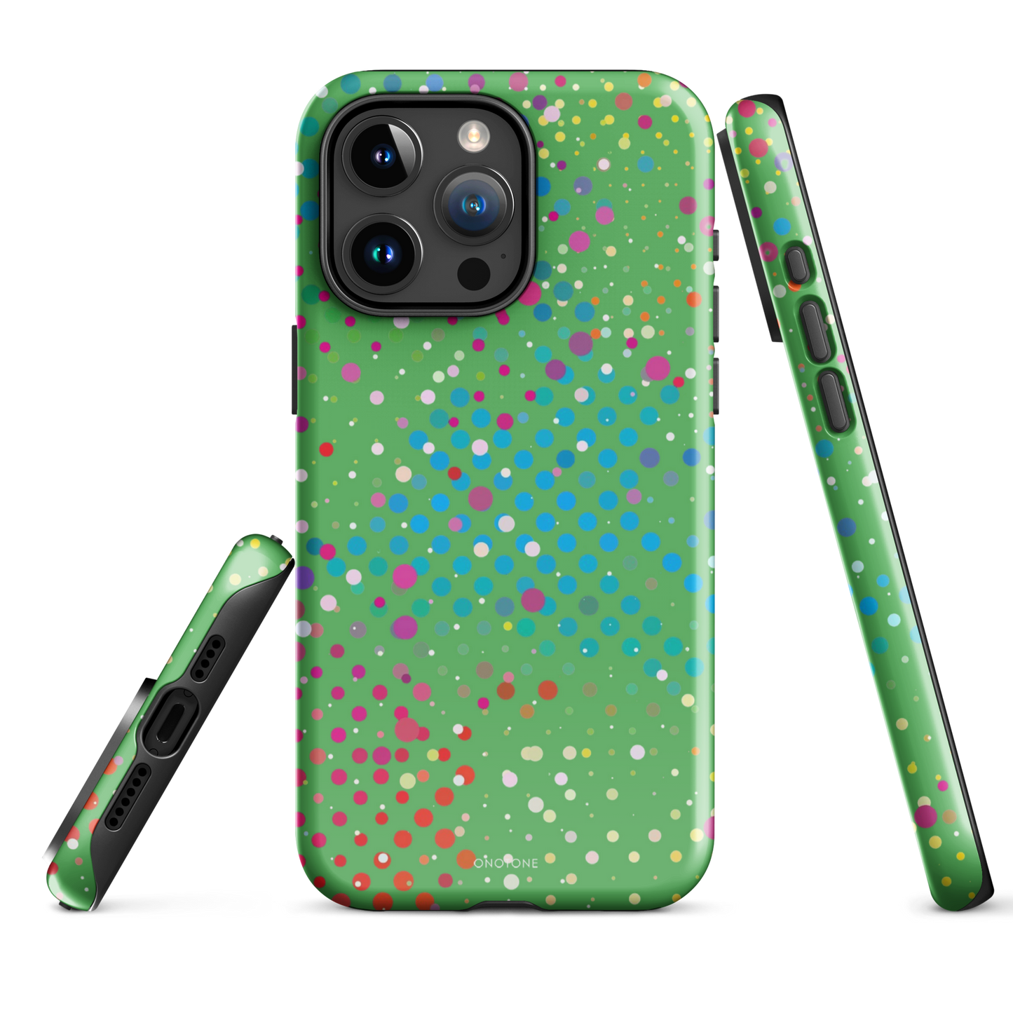 Leafy Green Polka Dot iPhone 15 Pro Max (MagSafe) Case