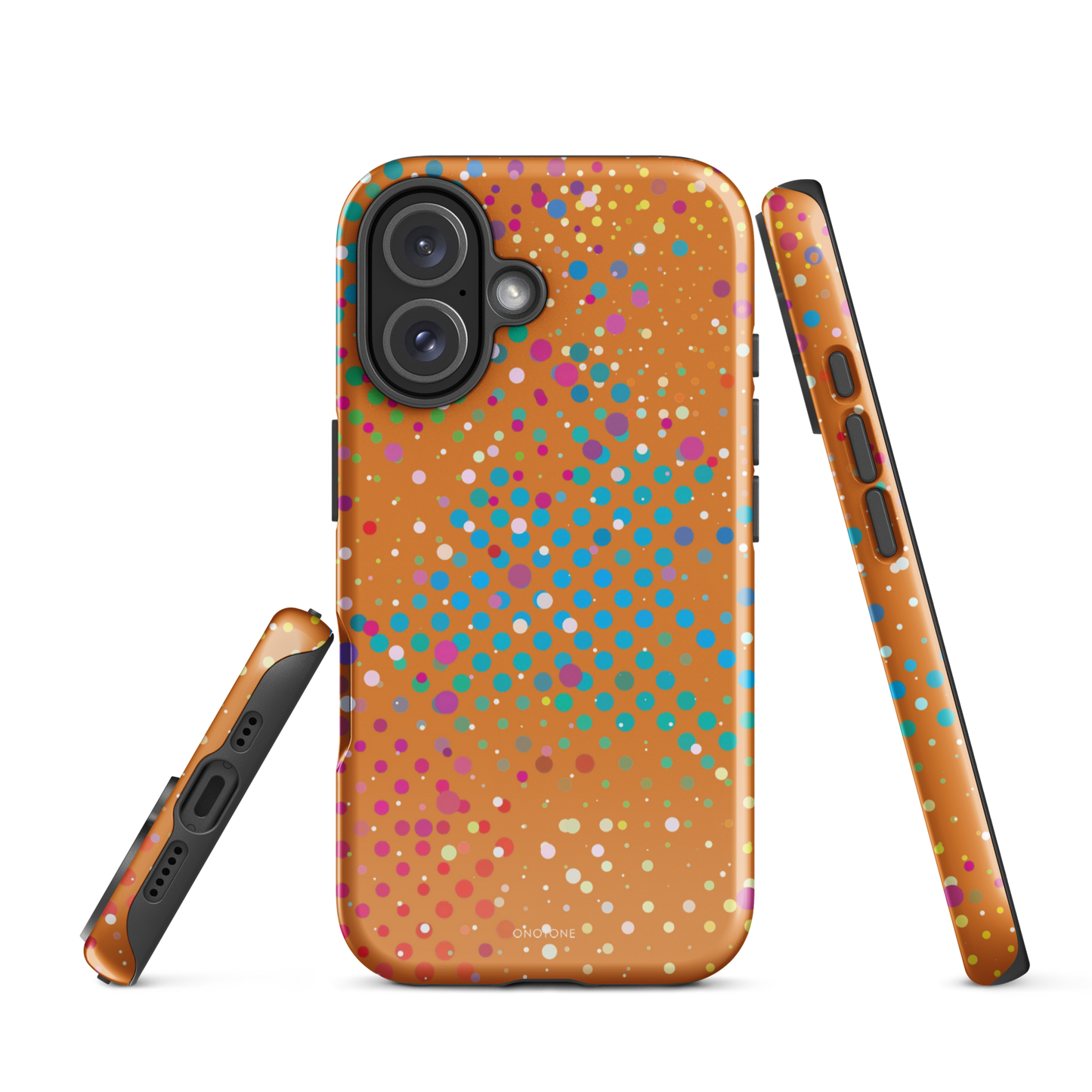 Tangerine Yellow Polka Dot iPhone 16 (MagSafe) Case