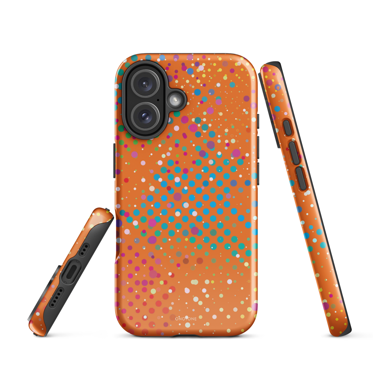 Epicurean Orange Polka Dot iPhone 16 (MagSafe) Case