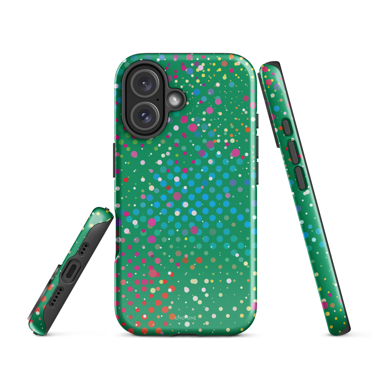 Irish Green Polka Dot iPhone 16 (MagSafe) Case
