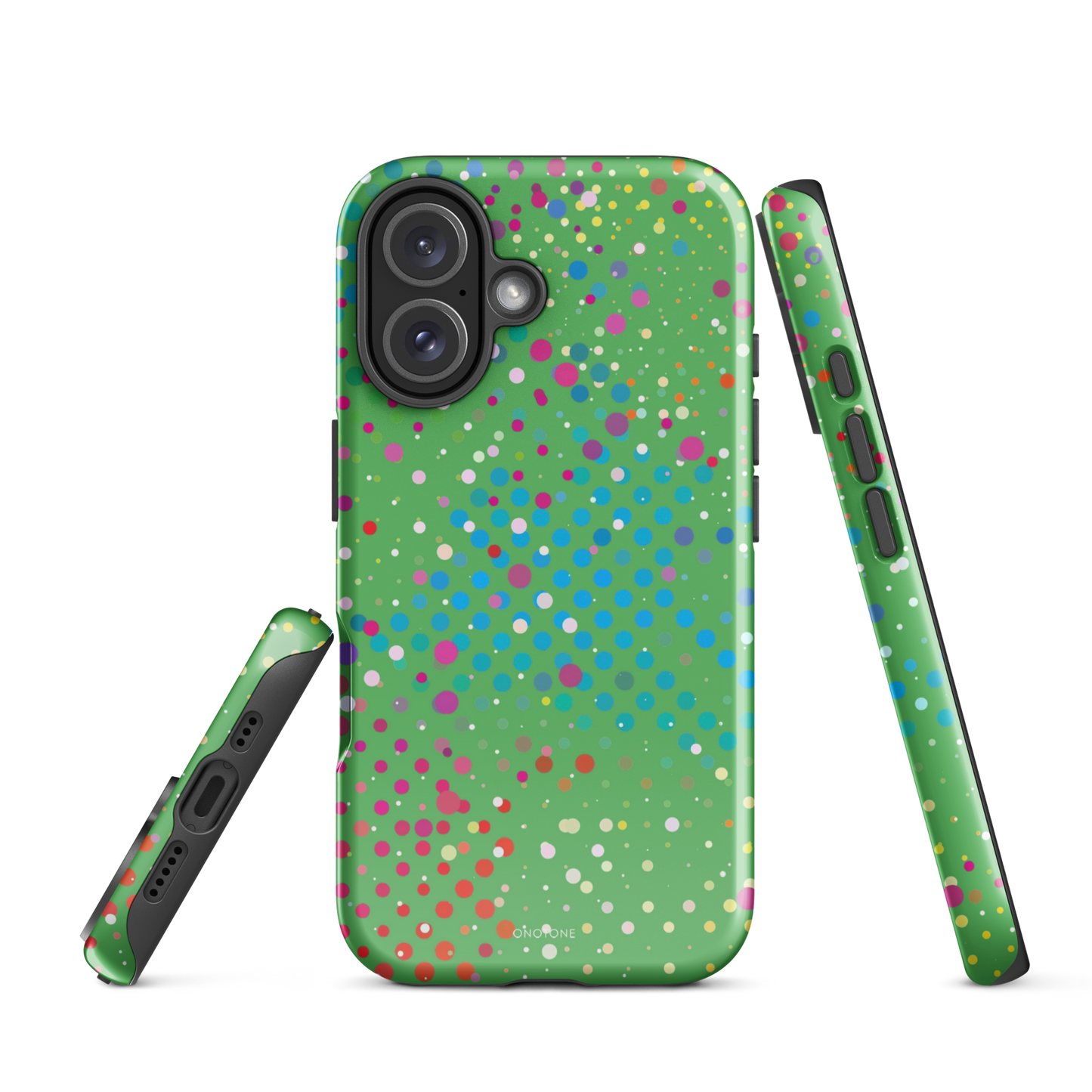 Leafy Green Polka Dot iPhone 16 (MagSafe) Case