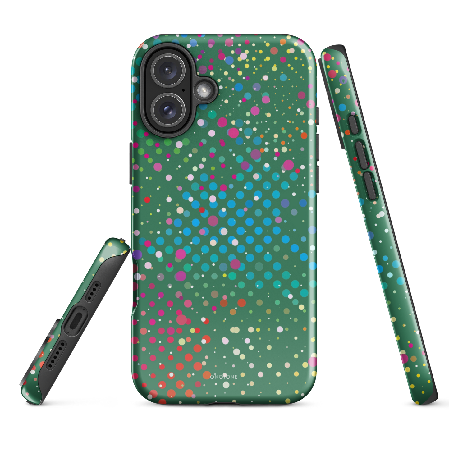 La Salle Green Polka Dot iPhone 16 Plus (MagSafe) Case