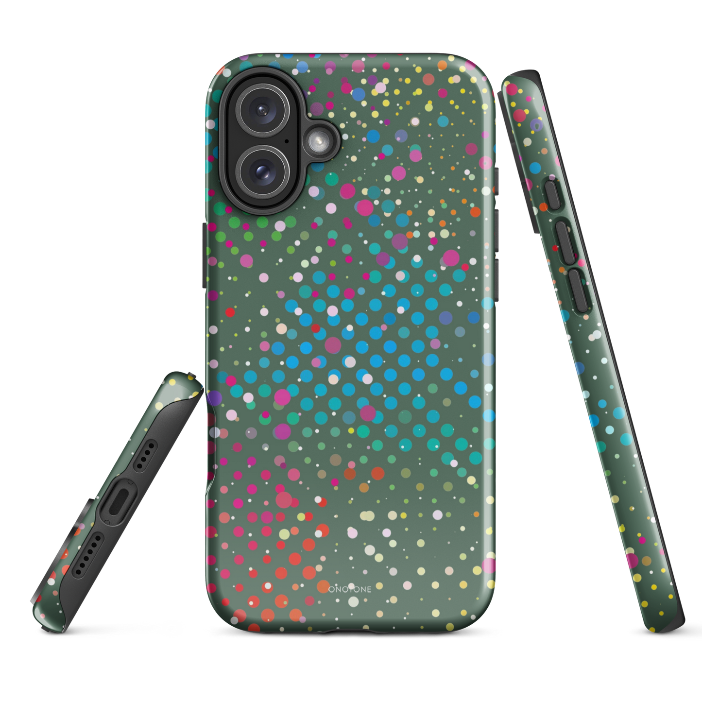 Evergreen Polka Dot iPhone 16 Plus (MagSafe) Case