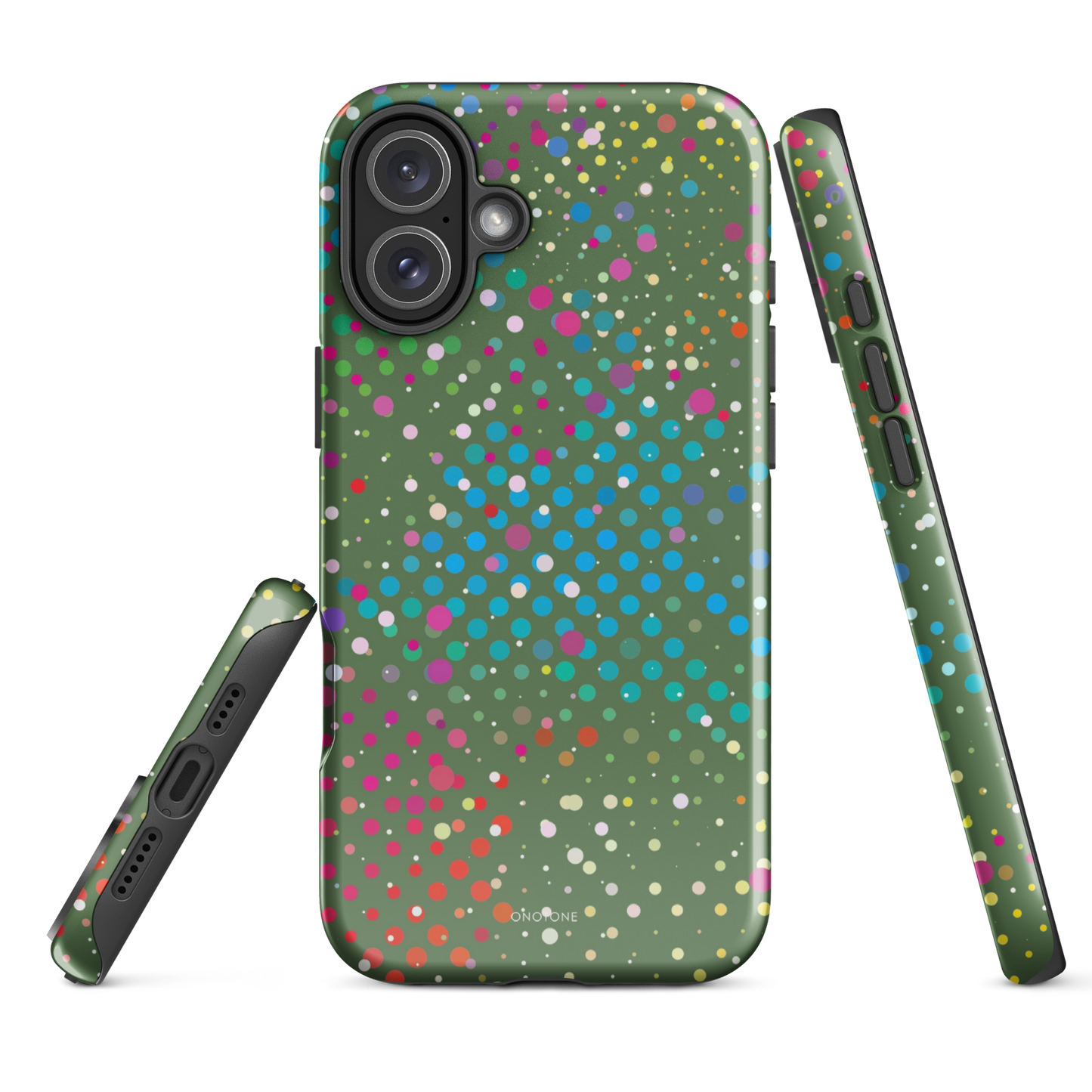 Japanese Laurel Polka Dot iPhone 16 Plus (MagSafe) Case