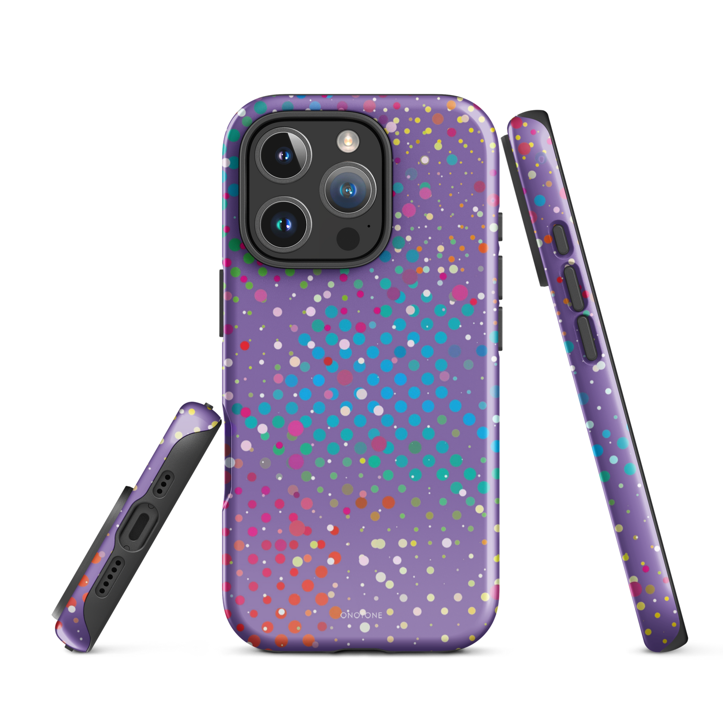 Purple Polka Dot iPhone 16 Pro (MagSafe) Case