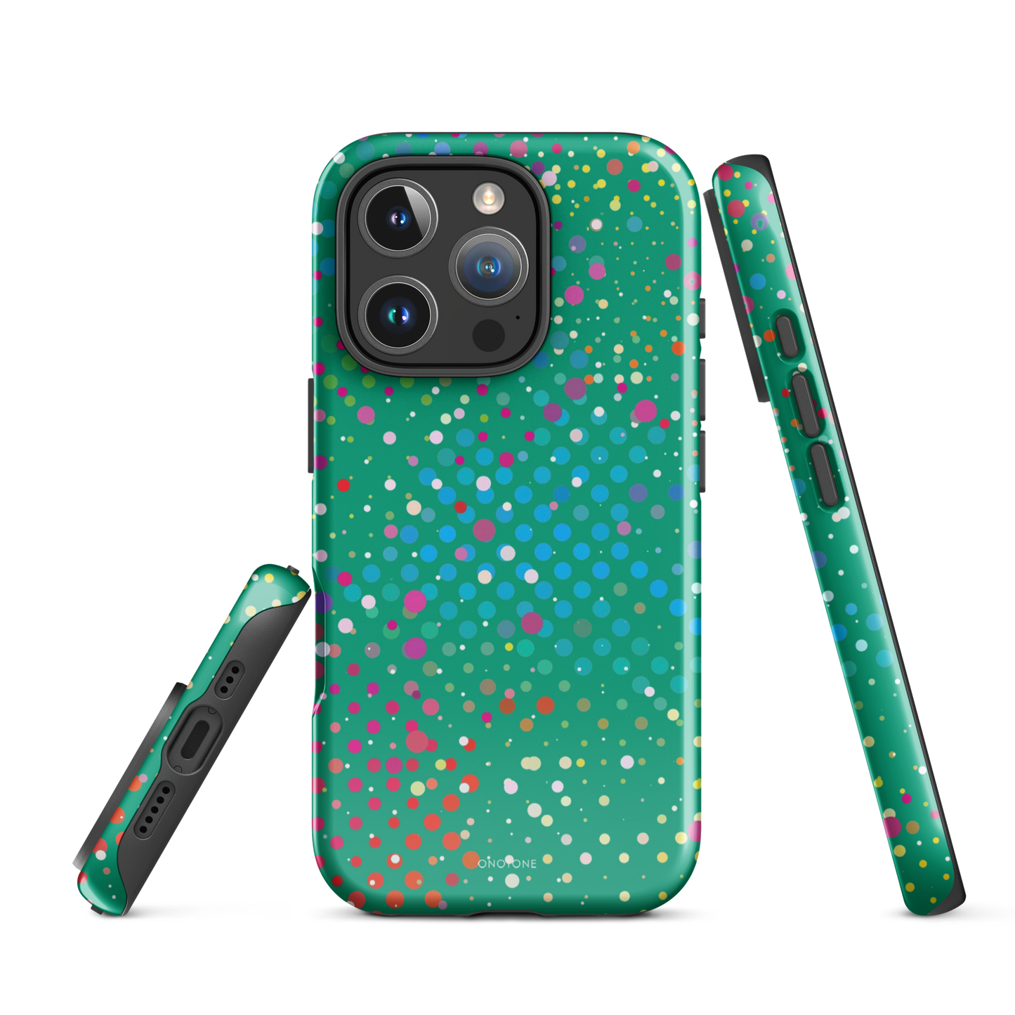 Spanish Green Polka Dot iPhone 16 Pro (MagSafe) Case
