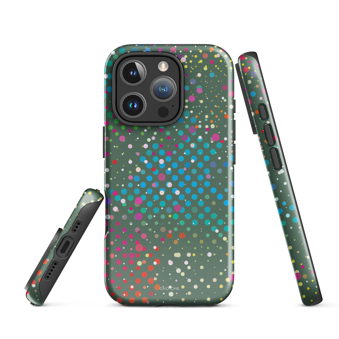 Evergreen Polka Dot iPhone 16 Pro (MagSafe) Case