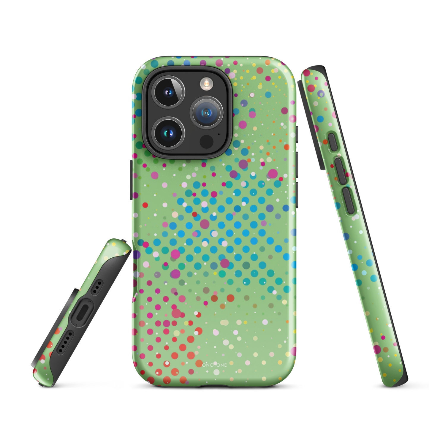 Granny Smith Apple Polka Dot iPhone 16 Pro (MagSafe) Case