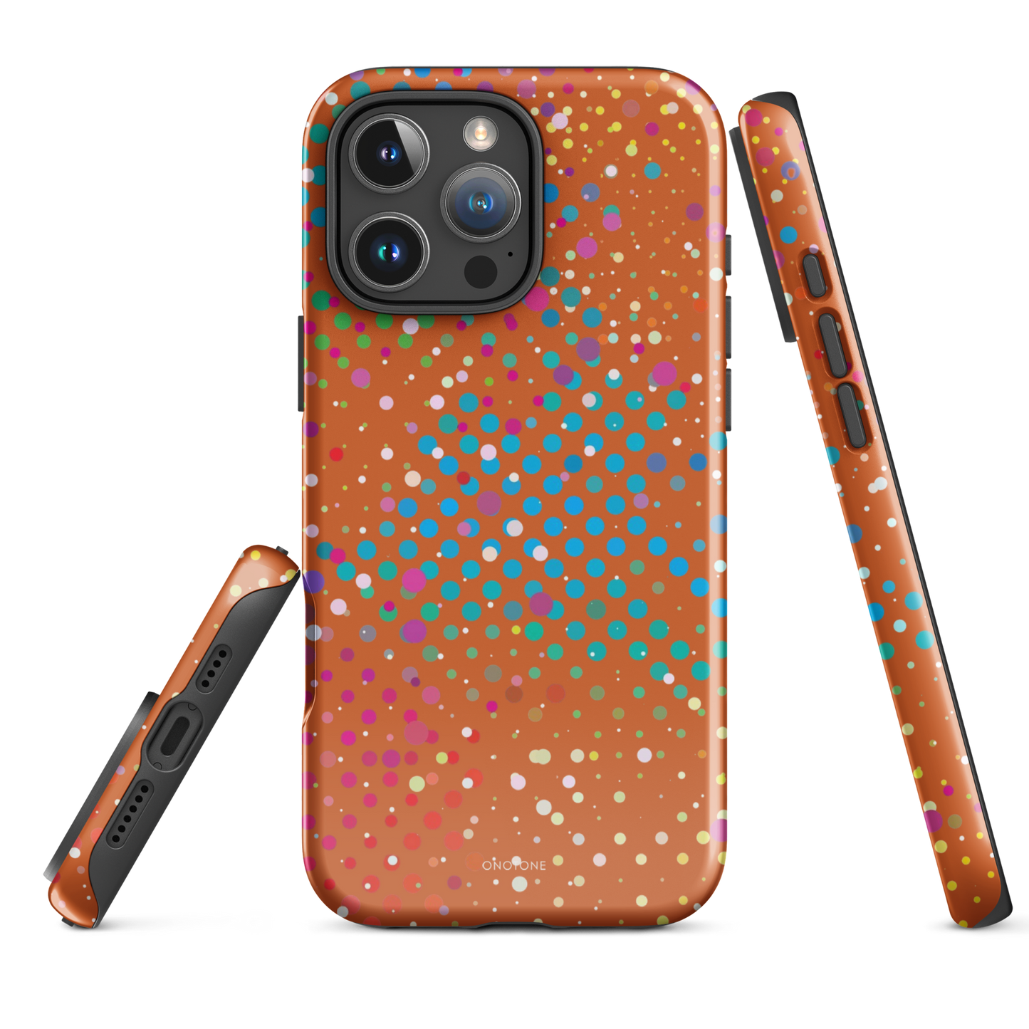 Rusty Orange Polka Dot iPhone 11 Case