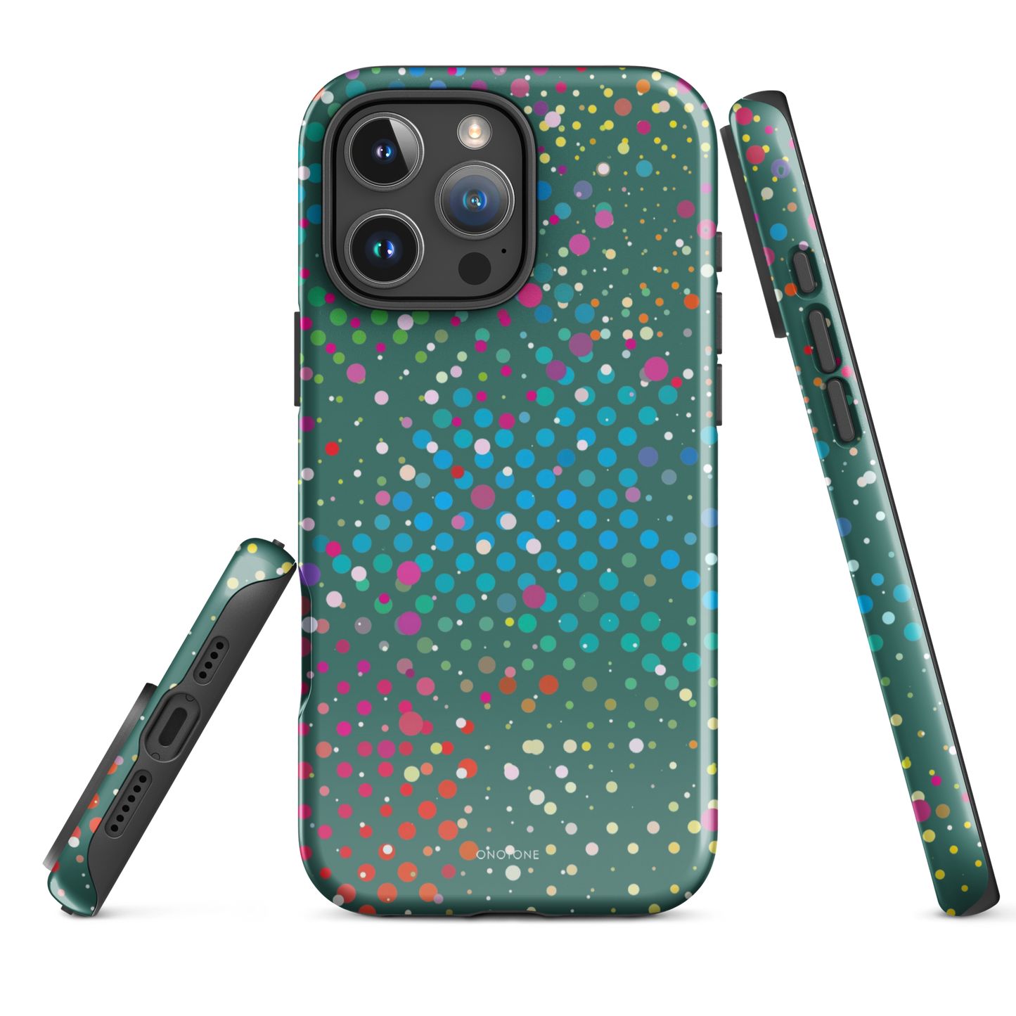 Bottle Green Polka Dot iPhone 11 Case