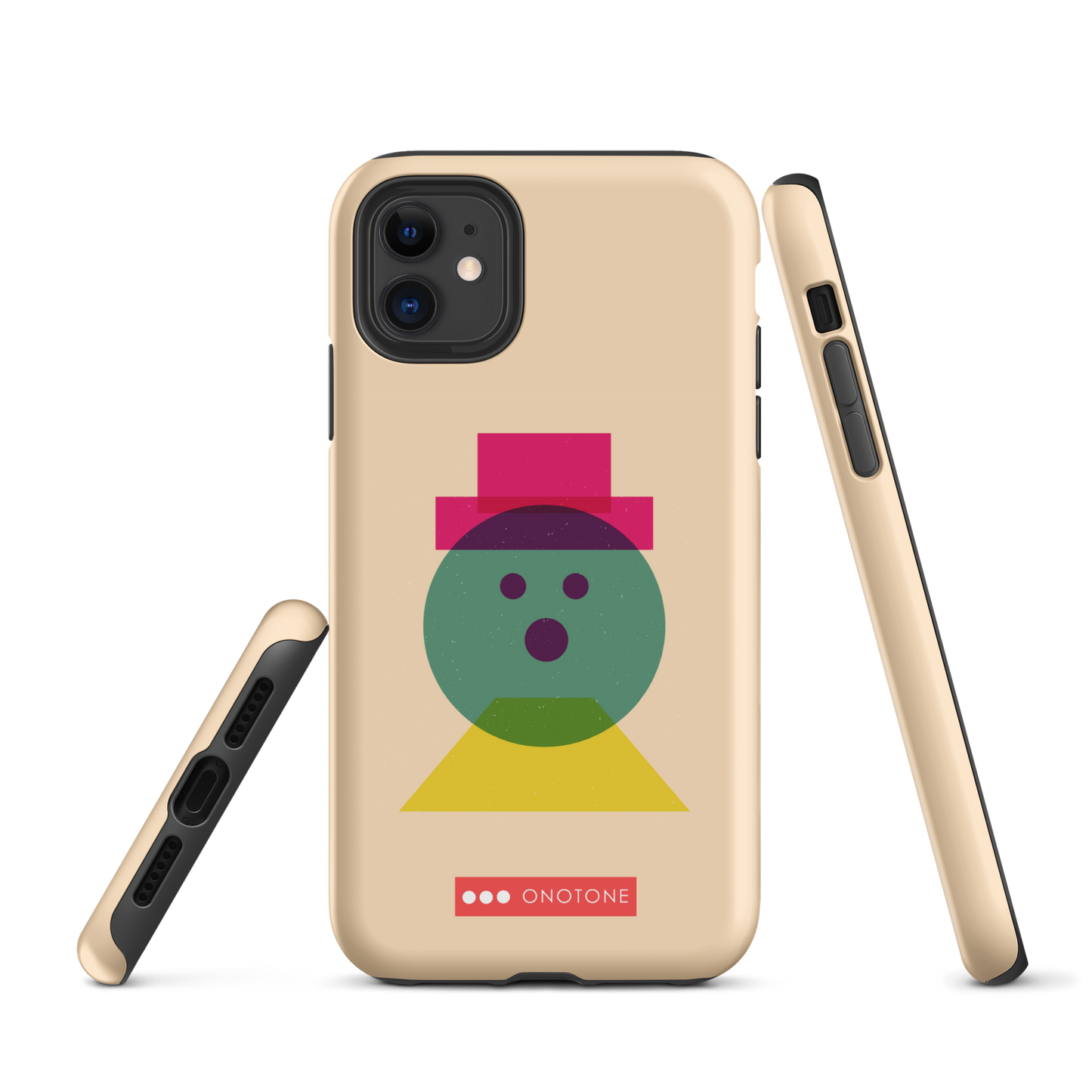 Dual Layer beige modern iPhone® Case