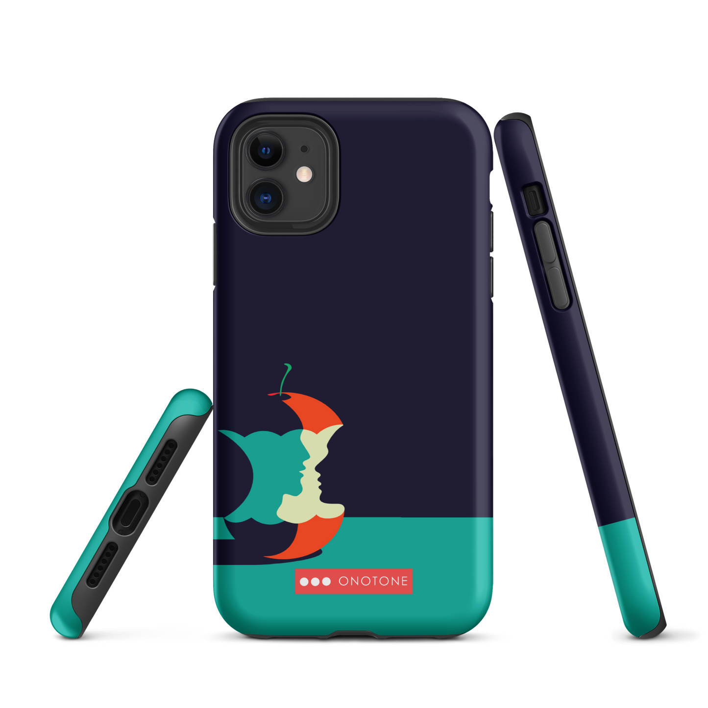 Dual Layer green modern iPhone® Case