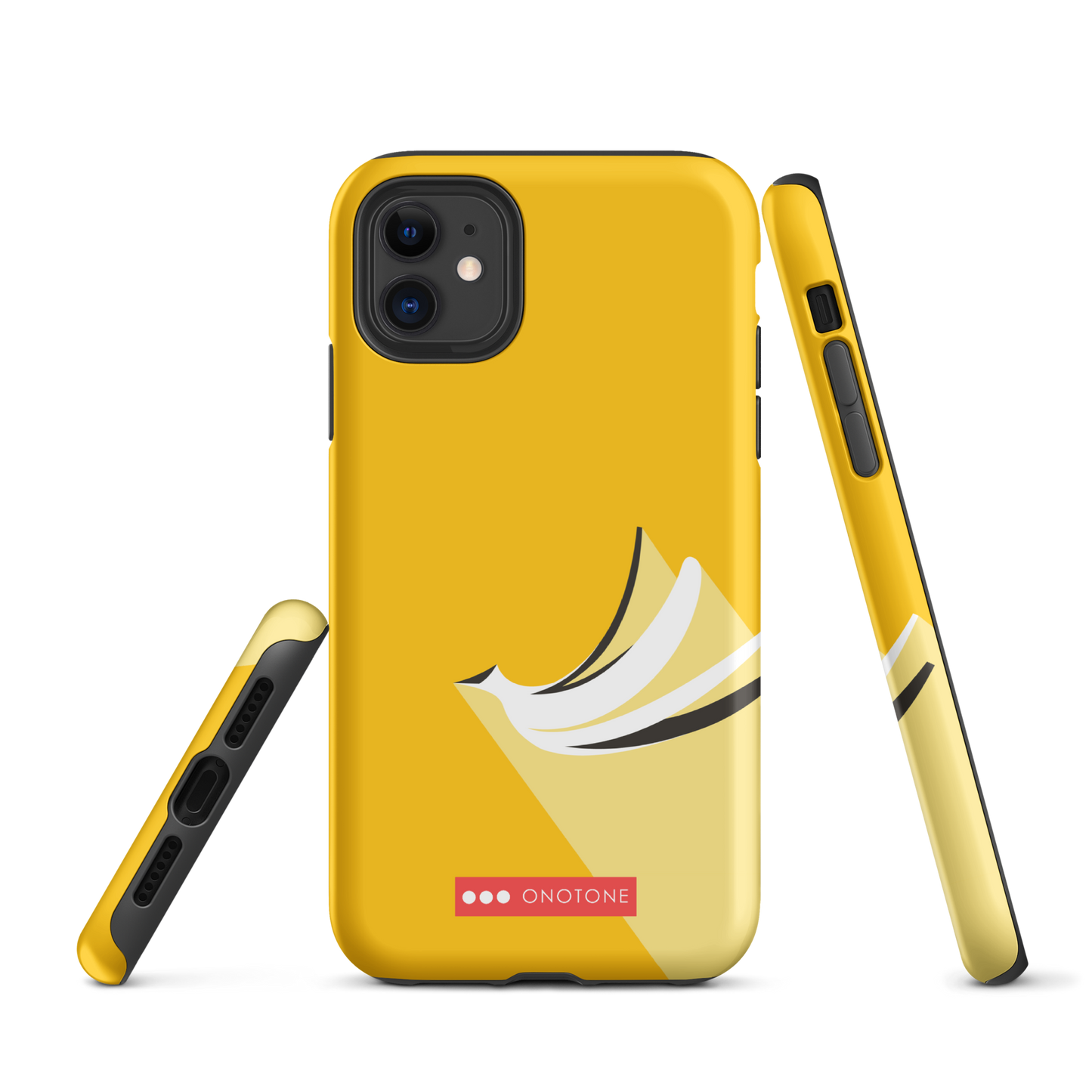 Dual Layer yellow modern iPhone® Case
