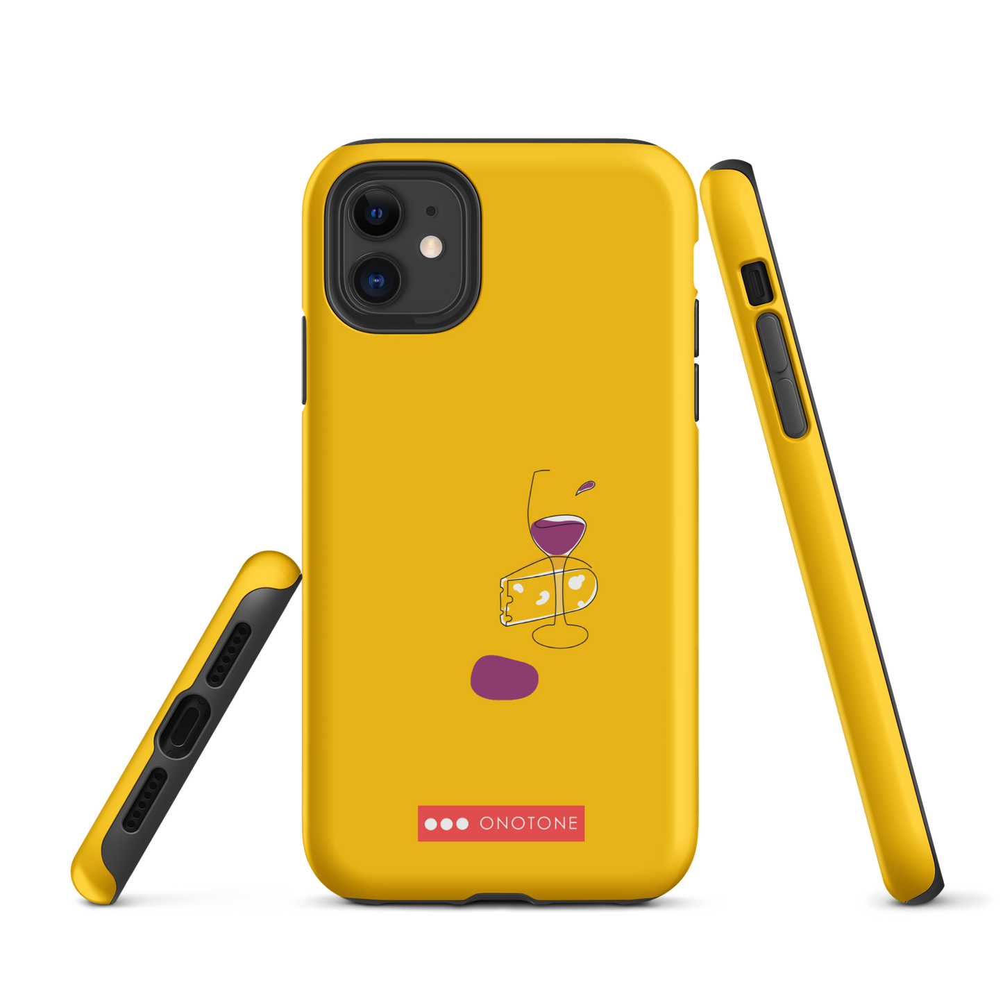 Dual Layer wine glass modern iPhone® Case