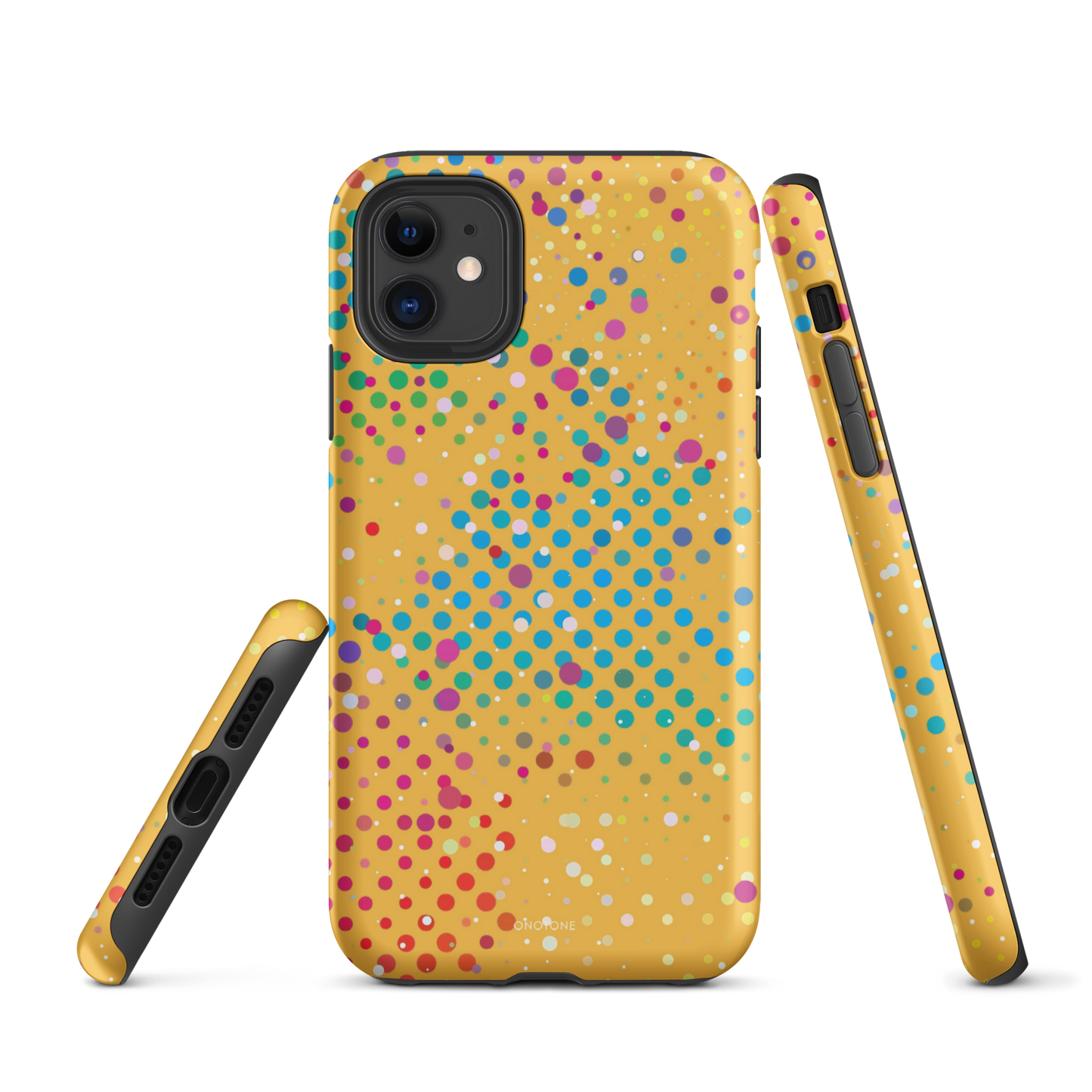 Yellow-Orange Polka Dot iPhone 11 Pro Case