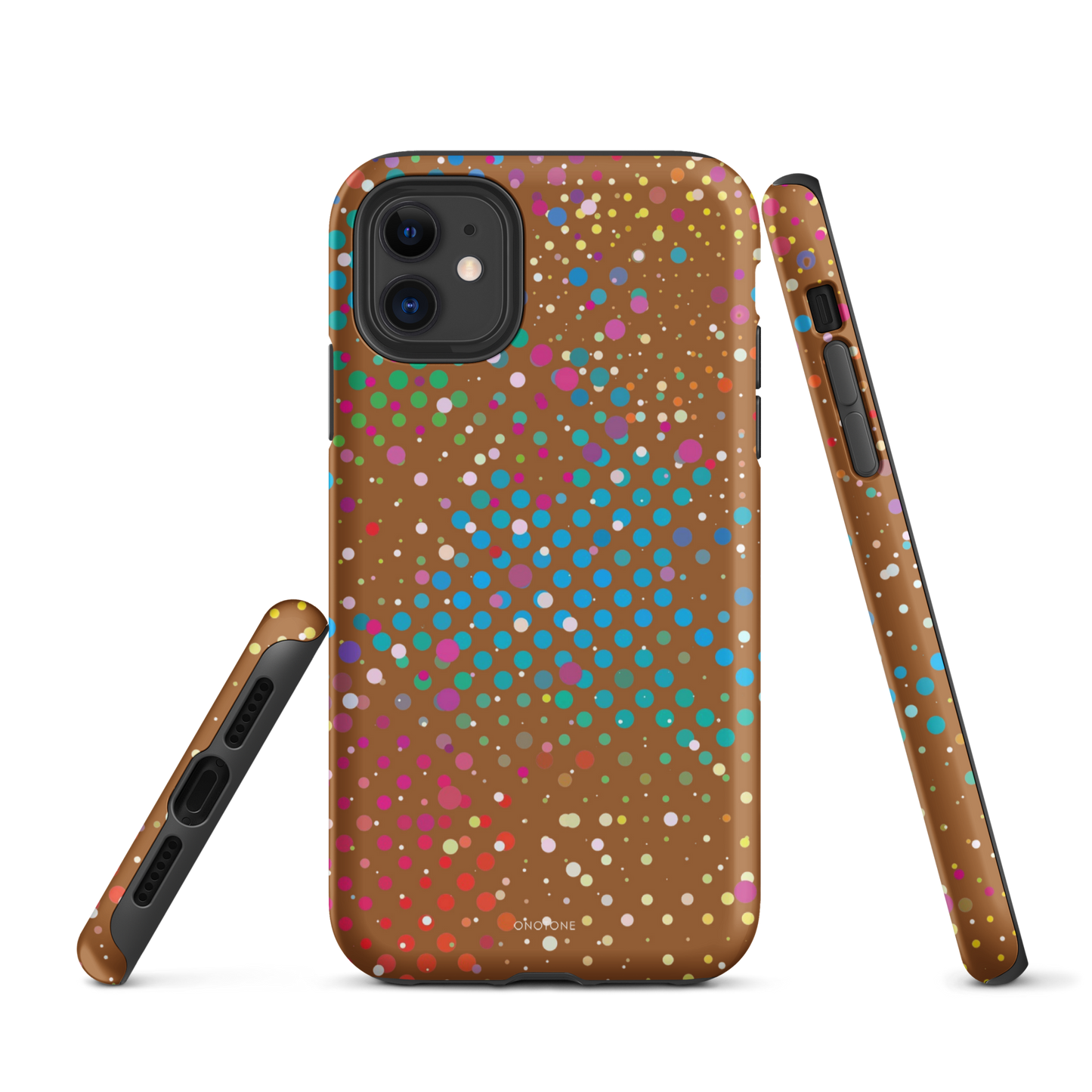 Cinnamon Brown Polka Dot iPhone 11 Pro Case