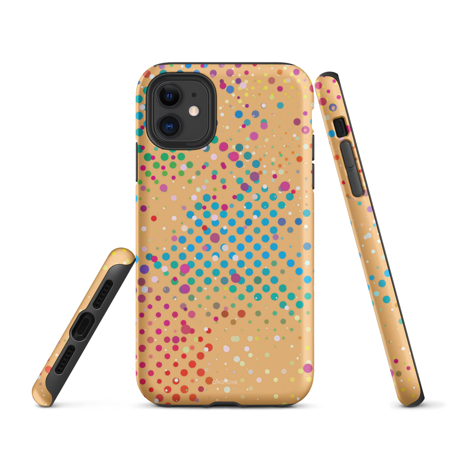 Peach Yellow Polka Dot iPhone 11 Pro Case