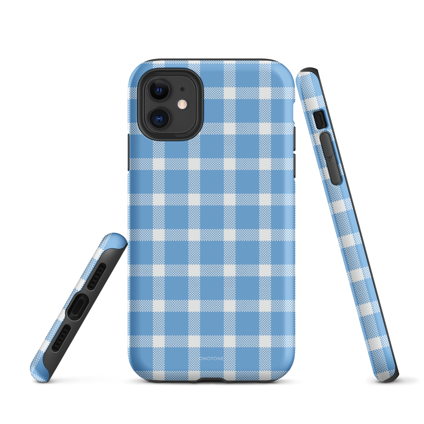 Light Blue Plaid iPhone Case – Durable, Stylish & Shockproof Protection - Durable, Stylish, Reliable Protection (BP-284)