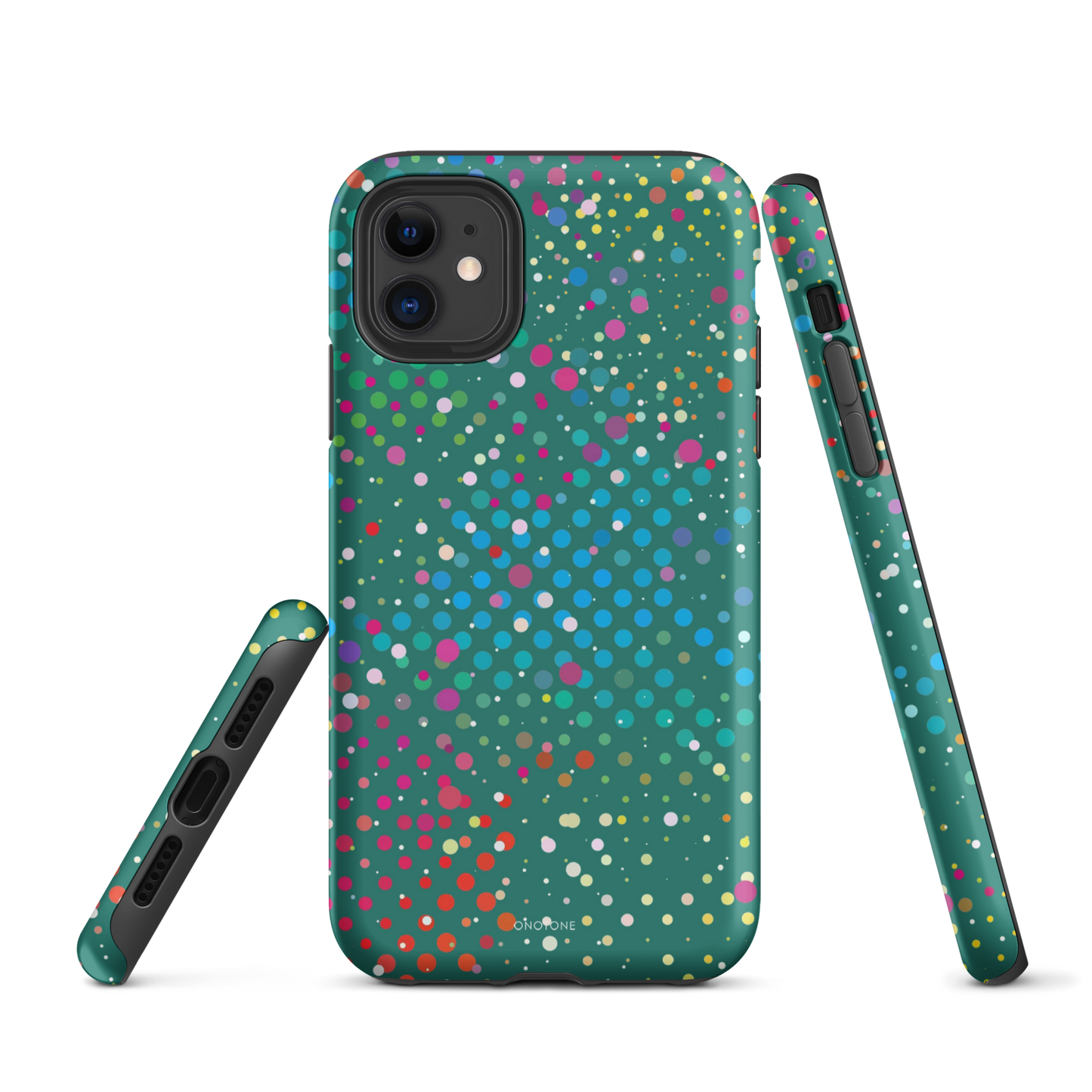 Rain Forest Green Polka Dot iPhone 11 Pro Case