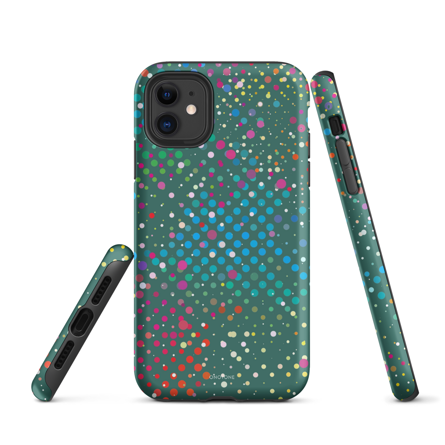 Bottle Green Polka Dot iPhone 11 Pro Case