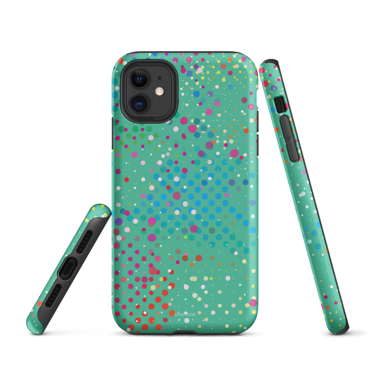 Pearl Aqua Polka Dot iPhone 11 Pro Case