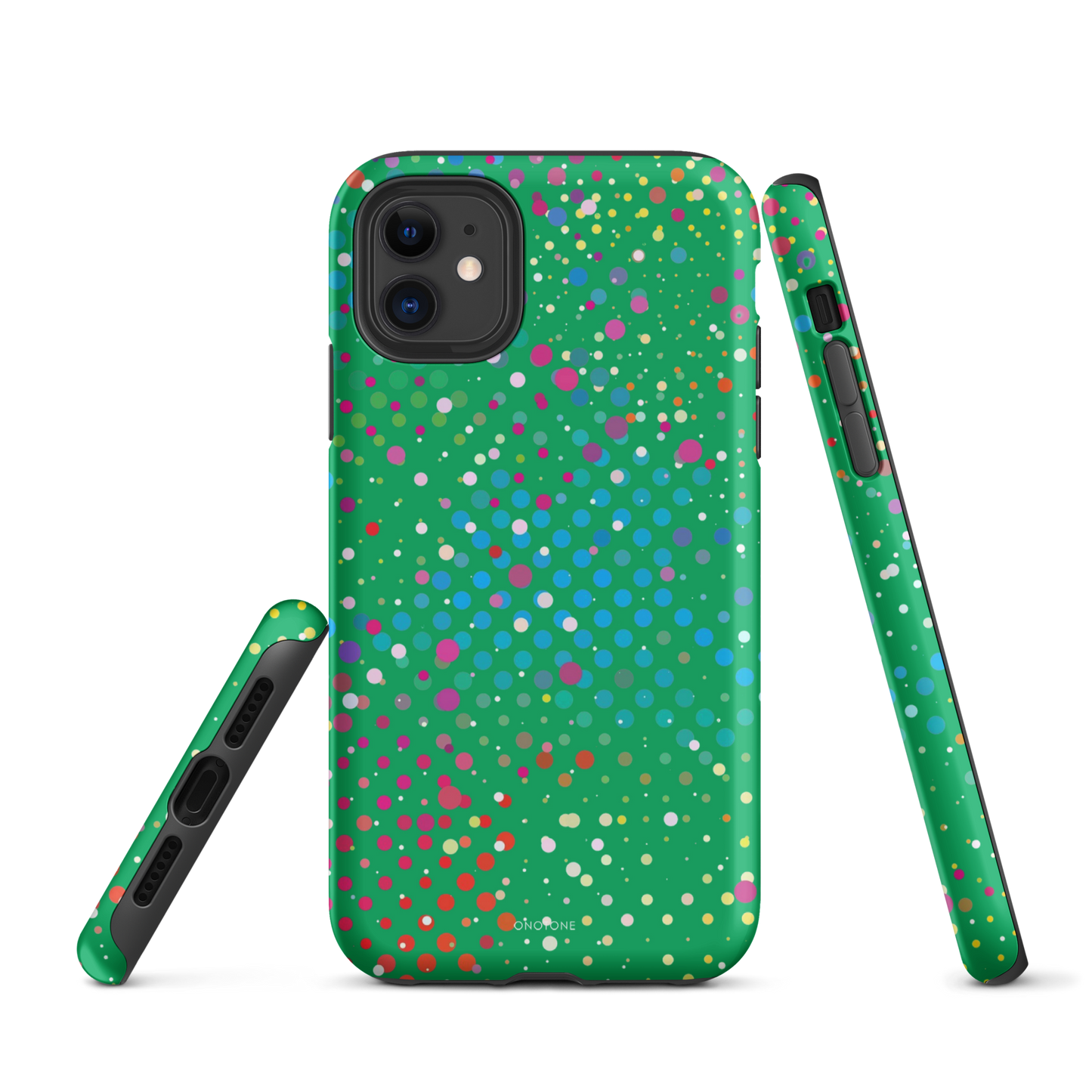 Shamrock Green Polka Dot iPhone 11 Pro Case