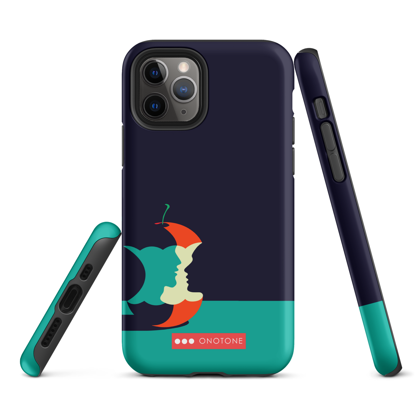 Dual Layer green modern iPhone® Case