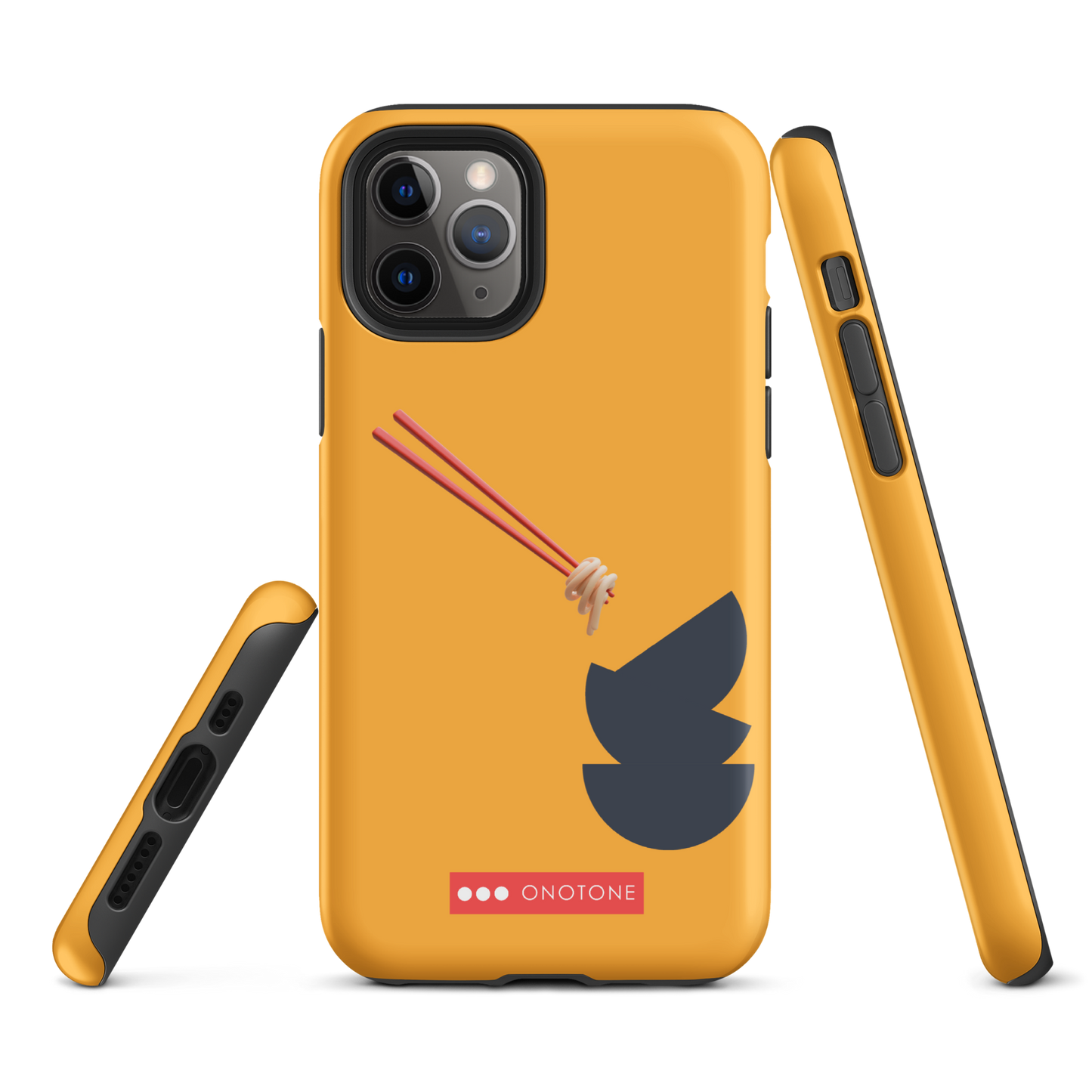 Dual Layer yellow modern iPhone® Case