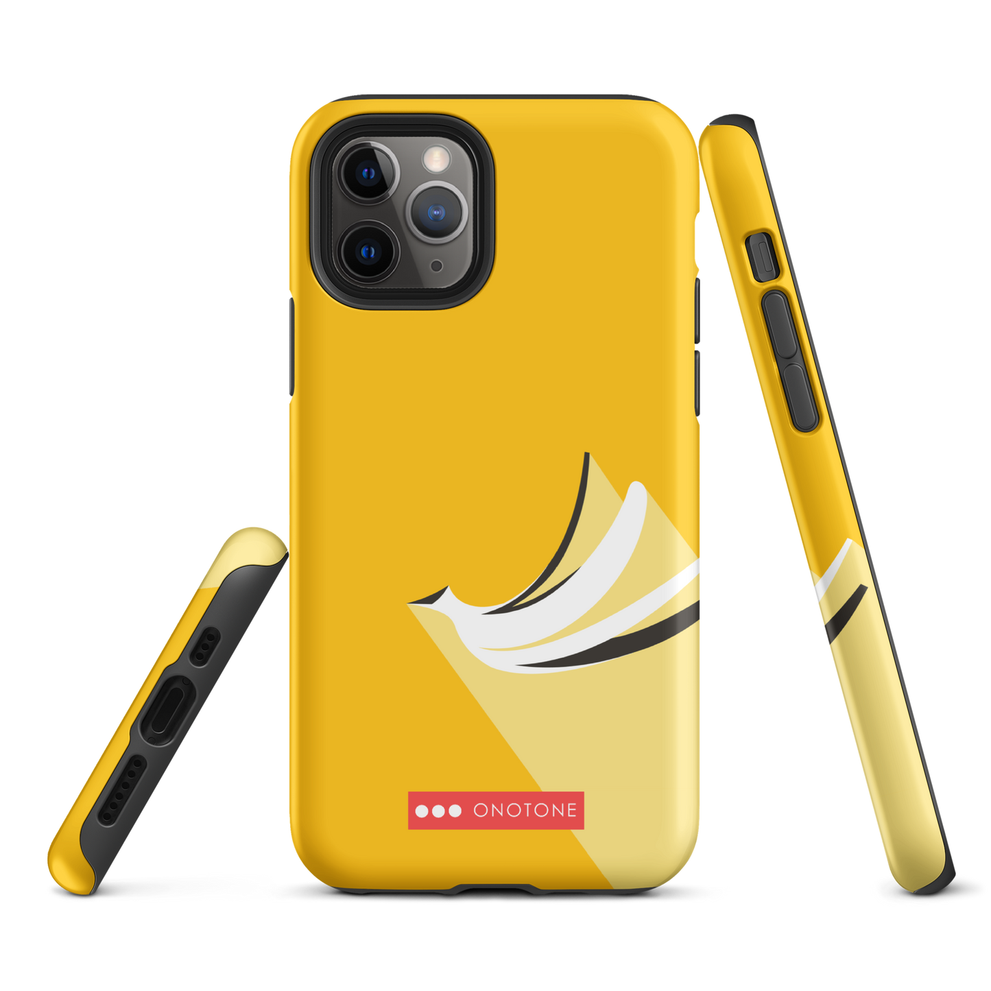 Dual Layer yellow modern iPhone® Case