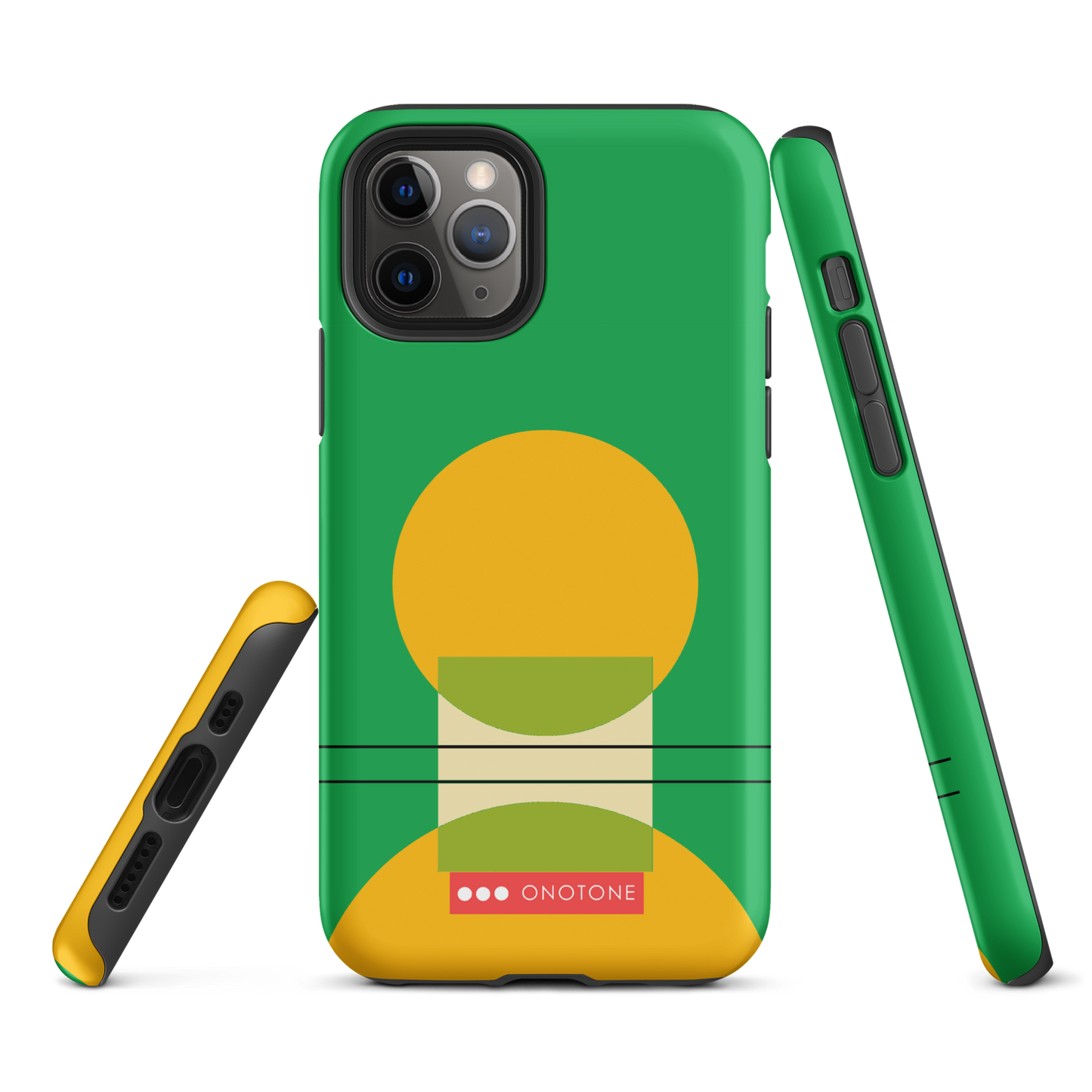 Dual Layer green modern iPhone® Case