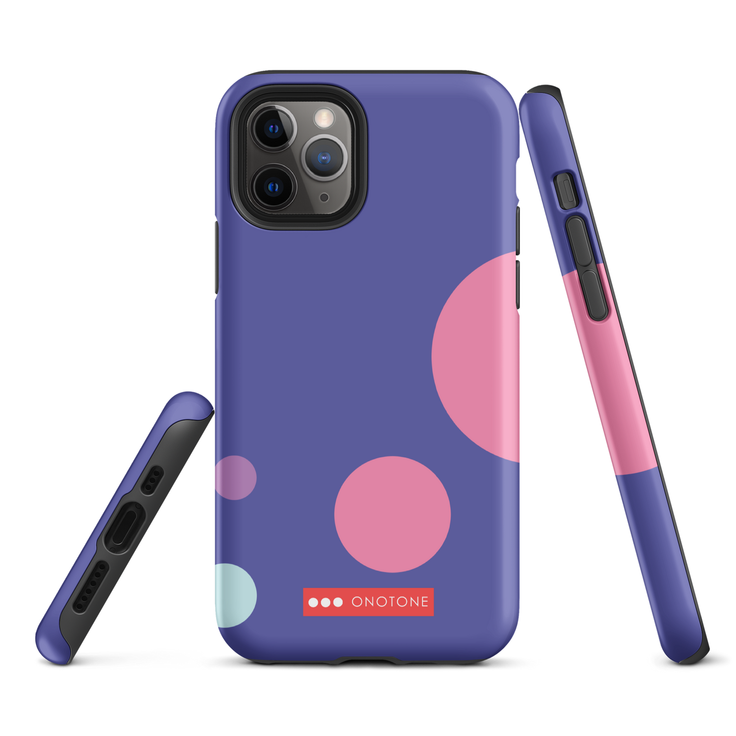 Dual Layer purple modern iPhone® Case