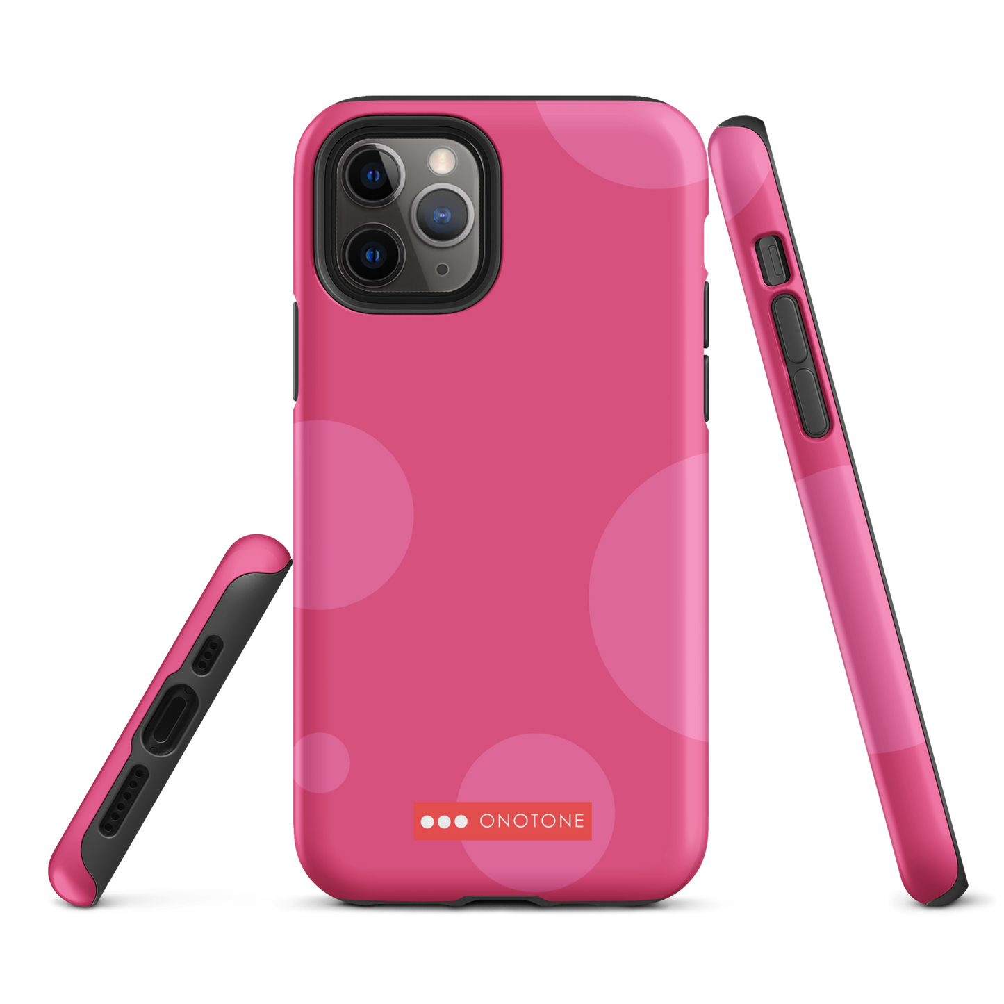 Dual Layer pink modern iPhone® Case