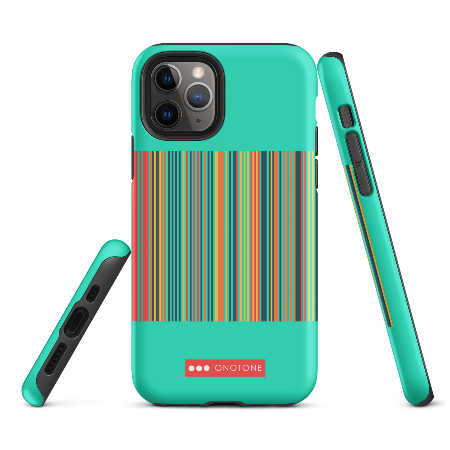 Dual Layer green modern iPhone® Case