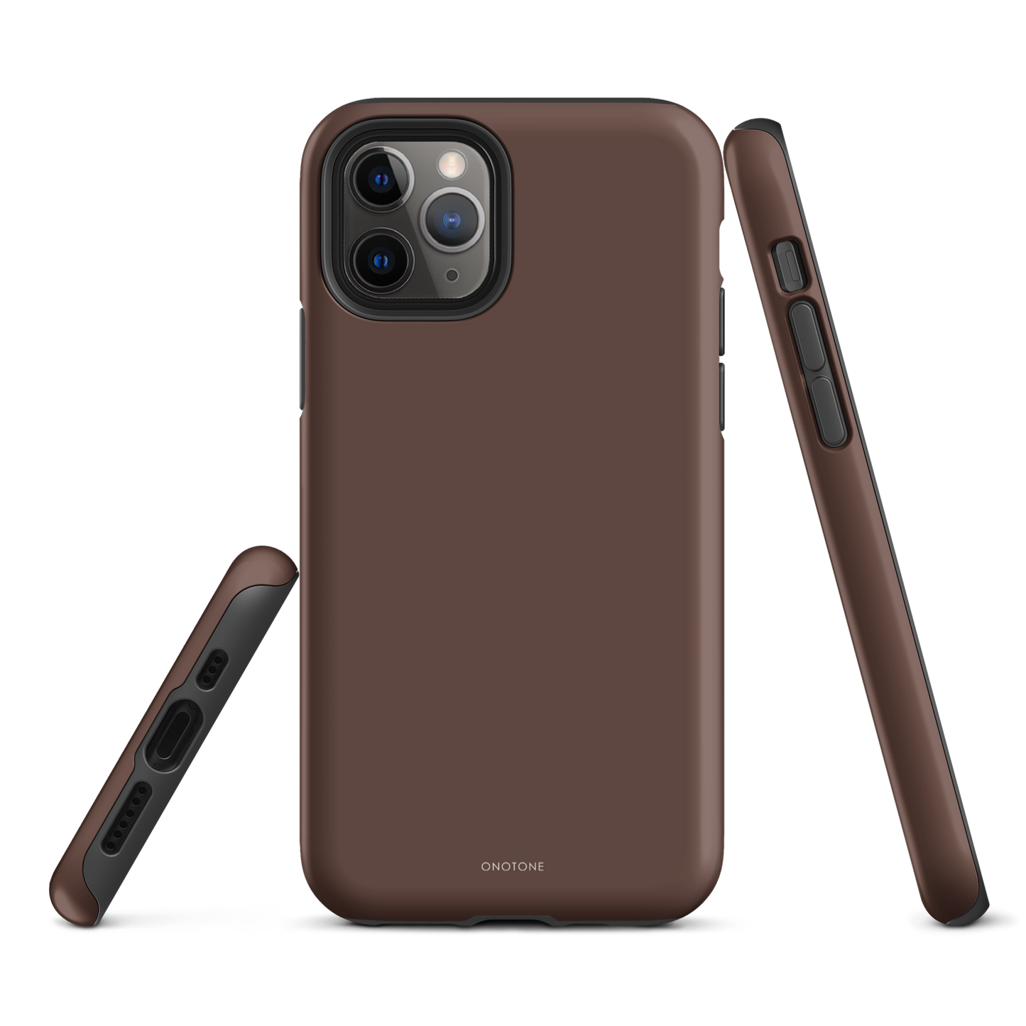 GRAY MINIMALIST IPHONE® CASE - PANTONE® CHOCOLATE LAB