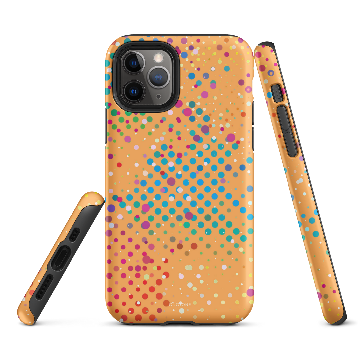 Washed-out Orange Polka Dot iPhone 11 Pro Max Case