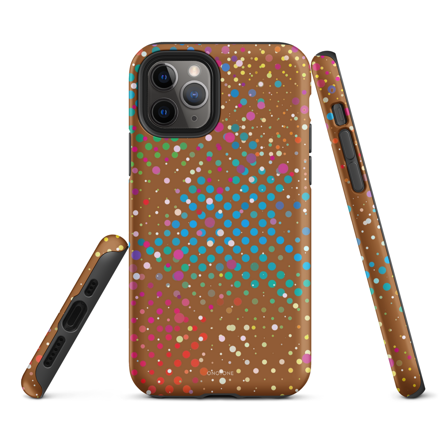 Cinnamon Brown Polka Dot iPhone 11 Pro Max Case