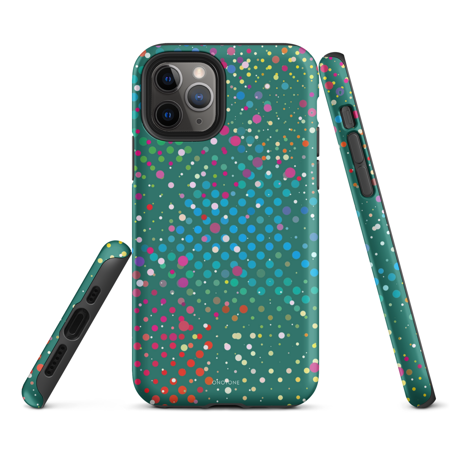 Rain Forest Green Polka Dot iPhone 11 Pro Max Case