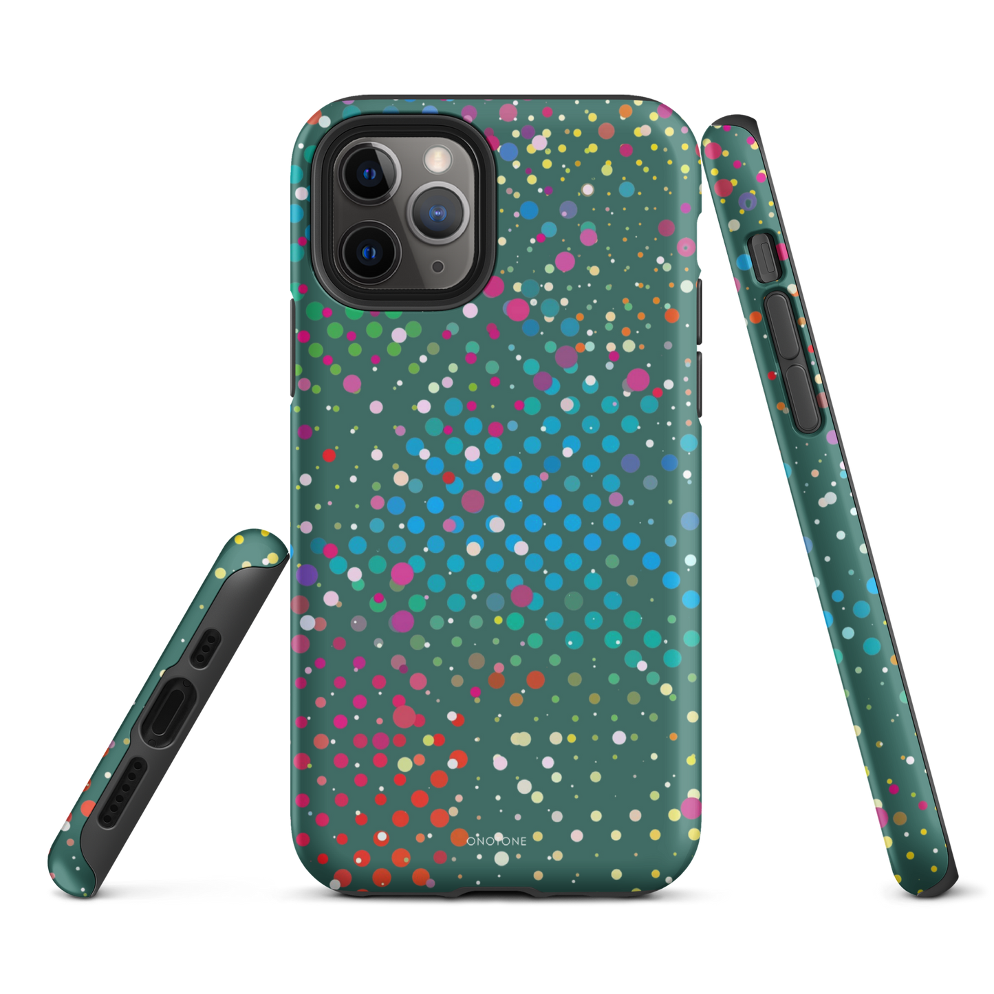 Bottle Green Polka Dot iPhone 11 Pro Max Case
