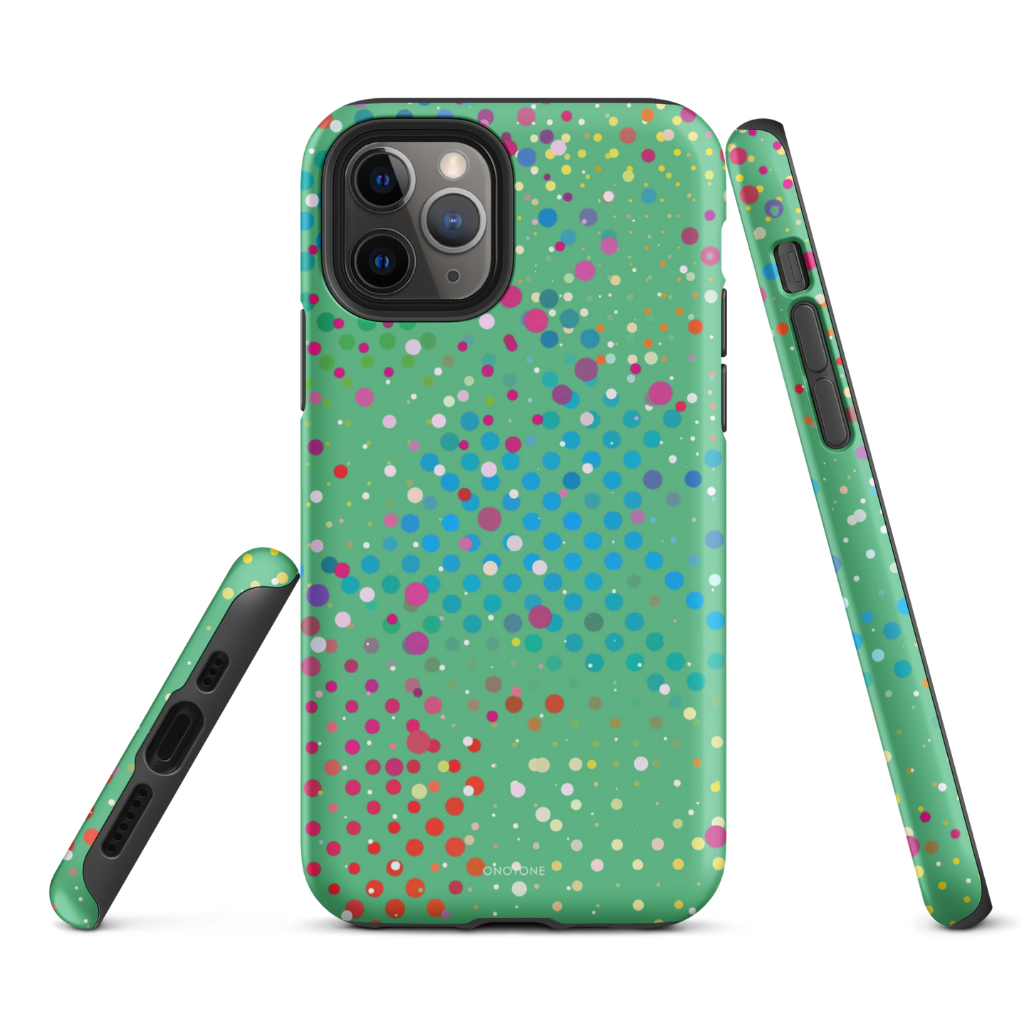 Medium Aquamarine Polka Dot iPhone 11 Pro Max Case