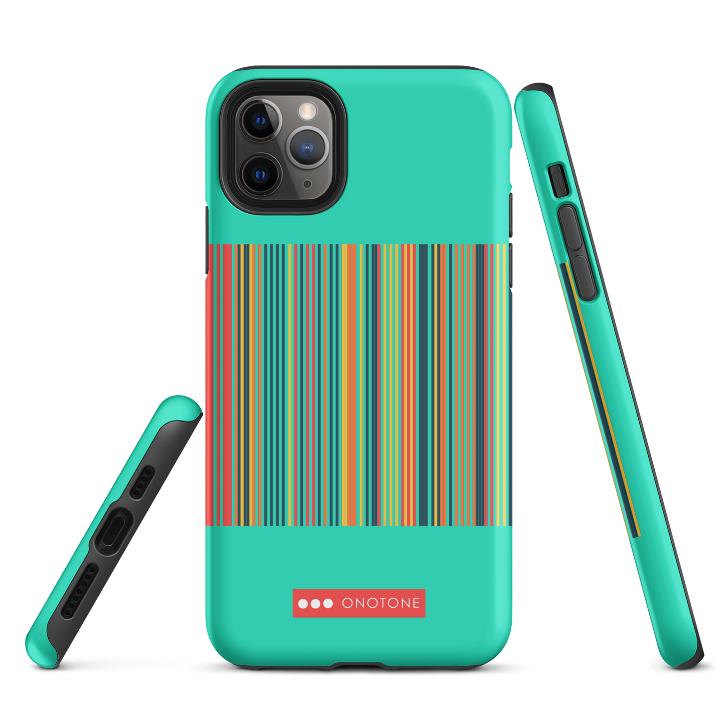 Dual Layer green modern iPhone® Case