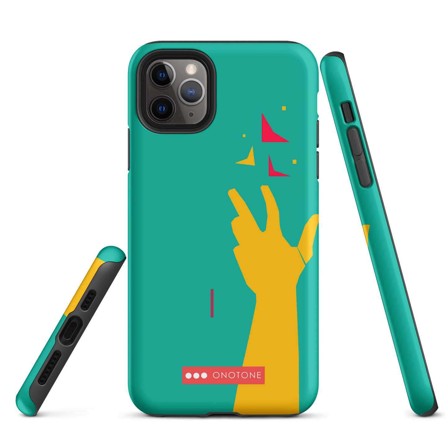 Dual Layer green modern iPhone® Case
