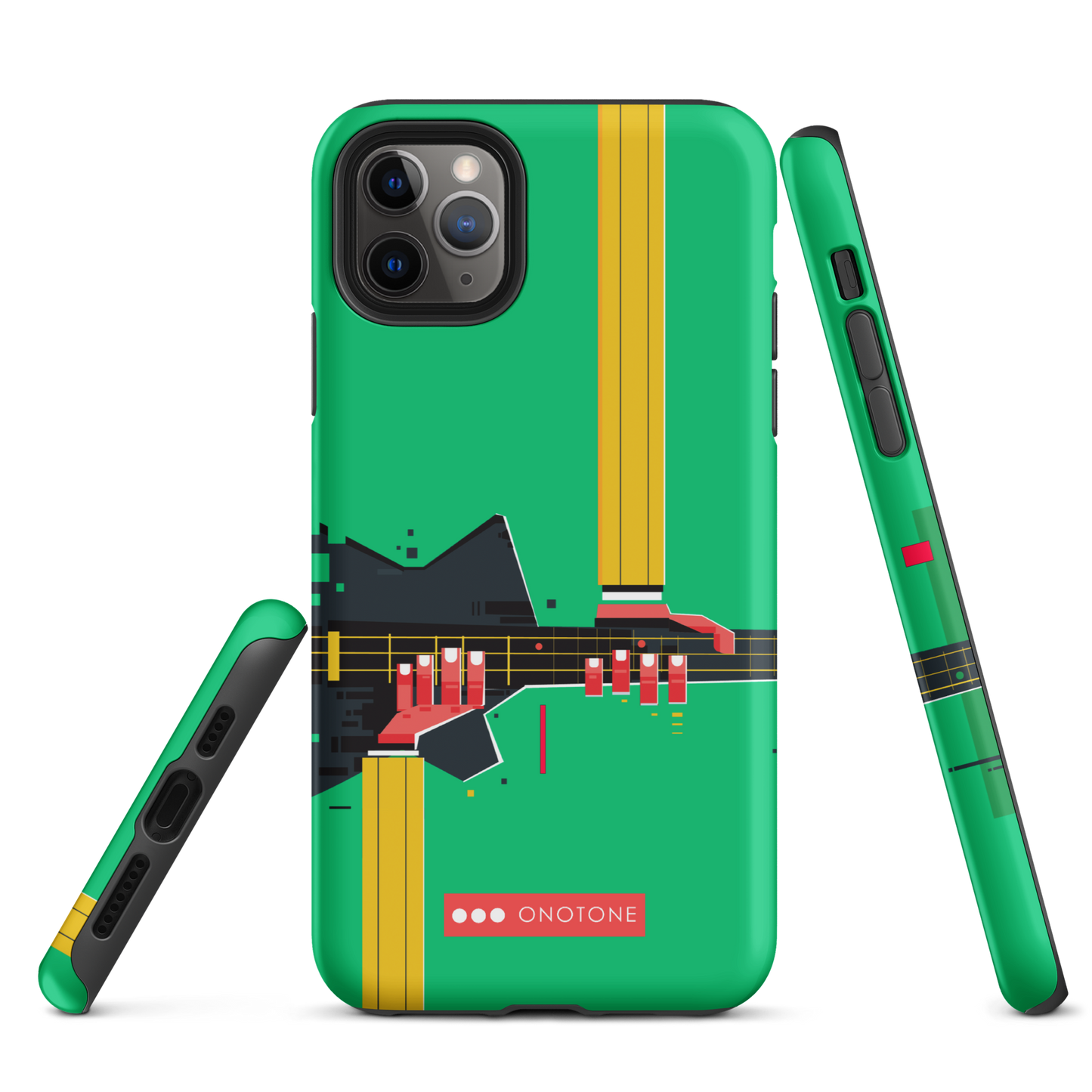 Dual Layer green modern iPhone® Case