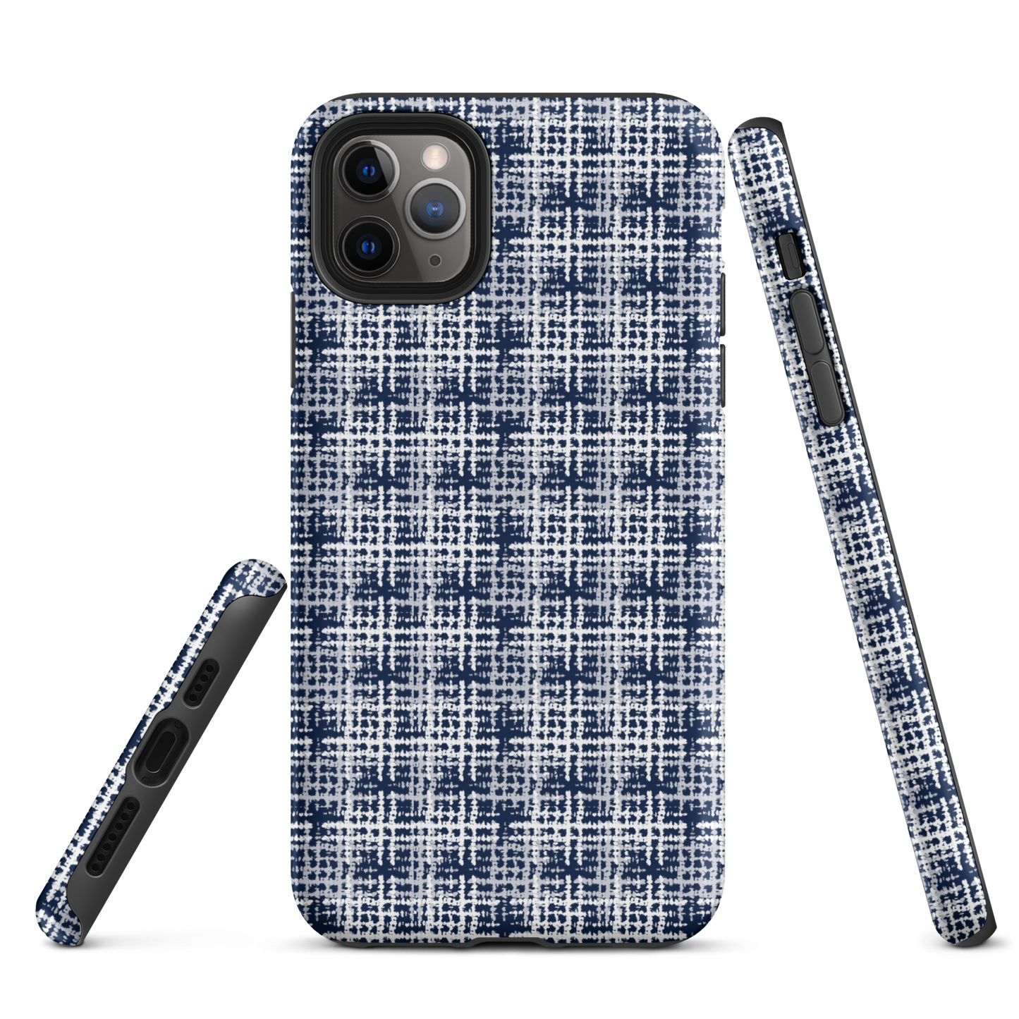 Japanese design indigo iPhone® Case with patterns