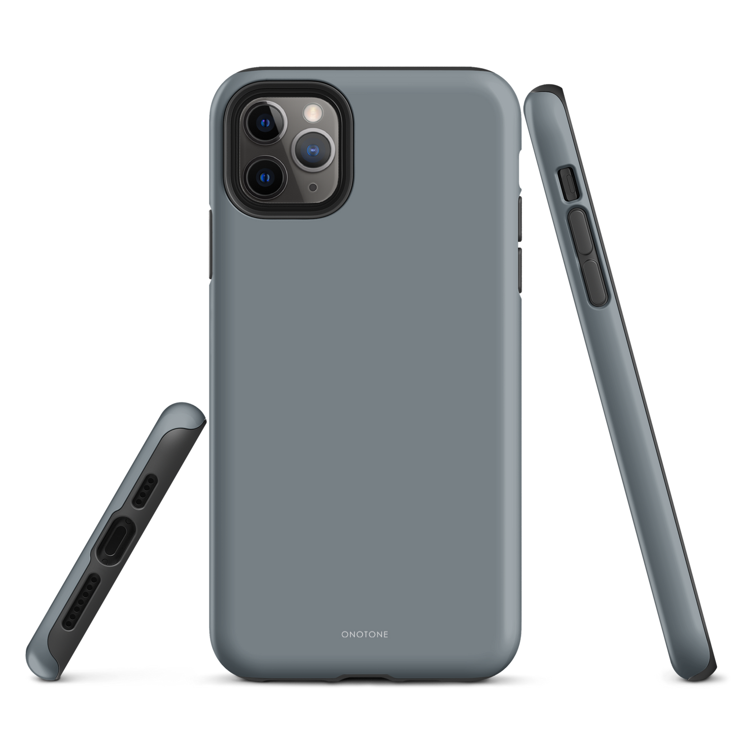 Gray minimalist iPhone case - Pantone 430, sleek design