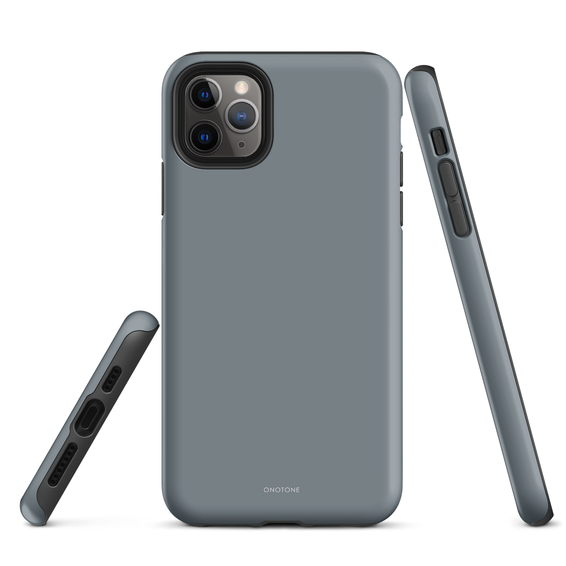 Gray minimalist iPhone case - Pantone 430, sleek design