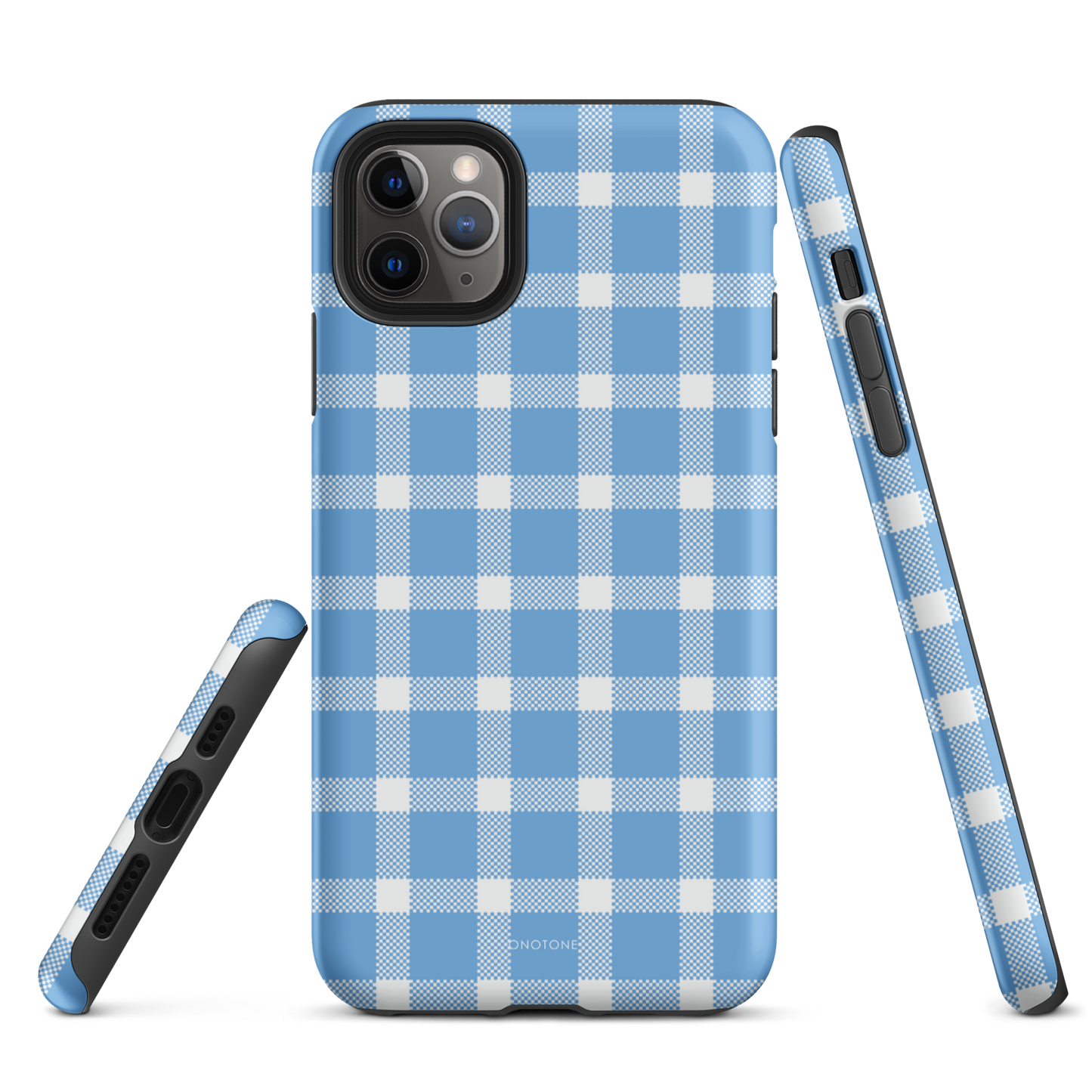 Light Blue Plaid iPhone Case – Durable, Stylish & Shockproof Protection - Durable, Stylish, Reliable Protection (BP-284)