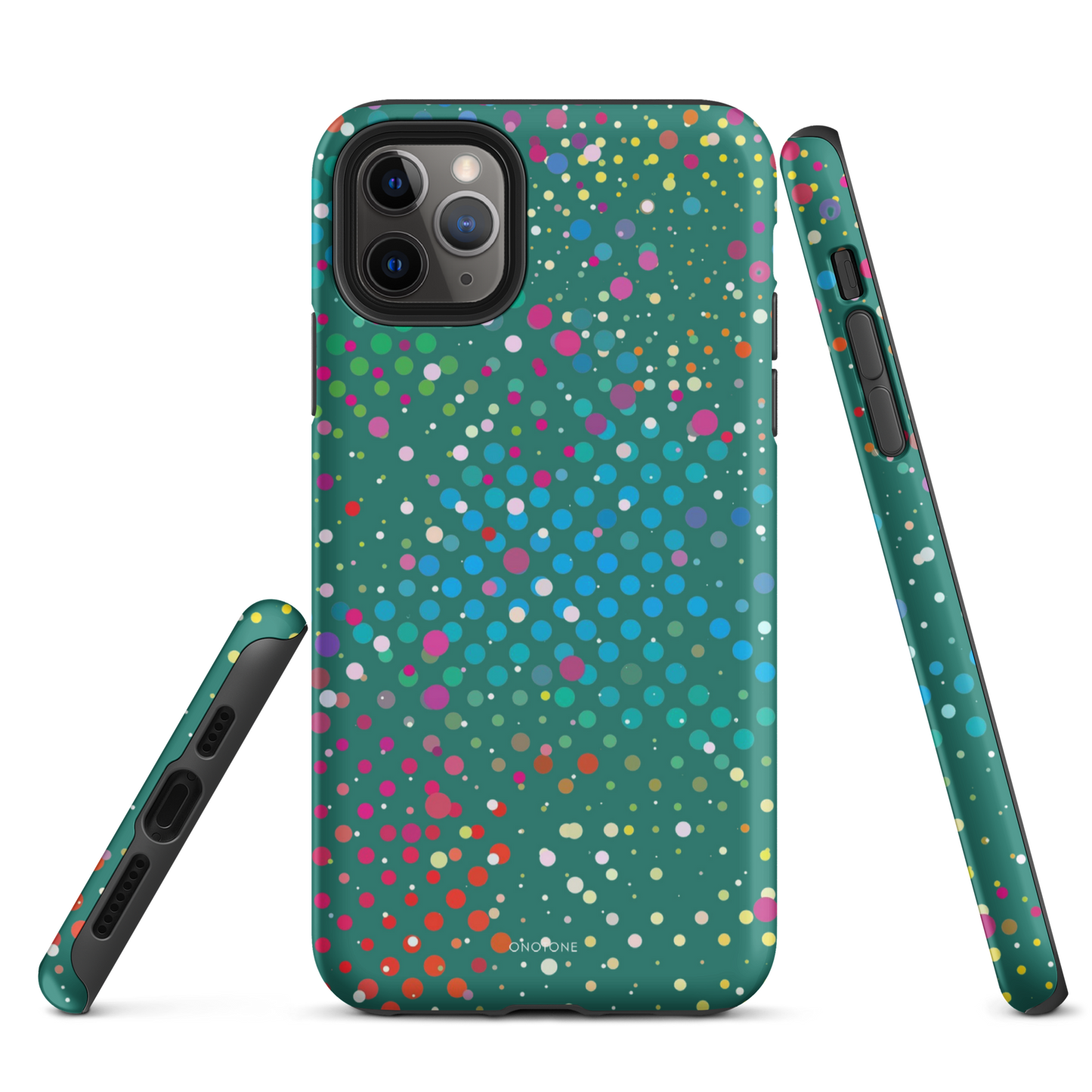 Rain Forest Green Polka Dot iPhone 12 mini Case
